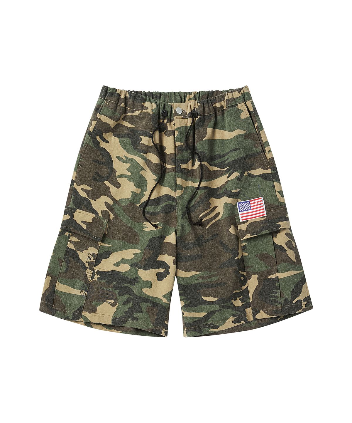 비욘드클로젯(BEYOND CLOSET) [COLLECTION LINE] 빈티지 워싱 디테일 카모 코튼 팬츠 카키