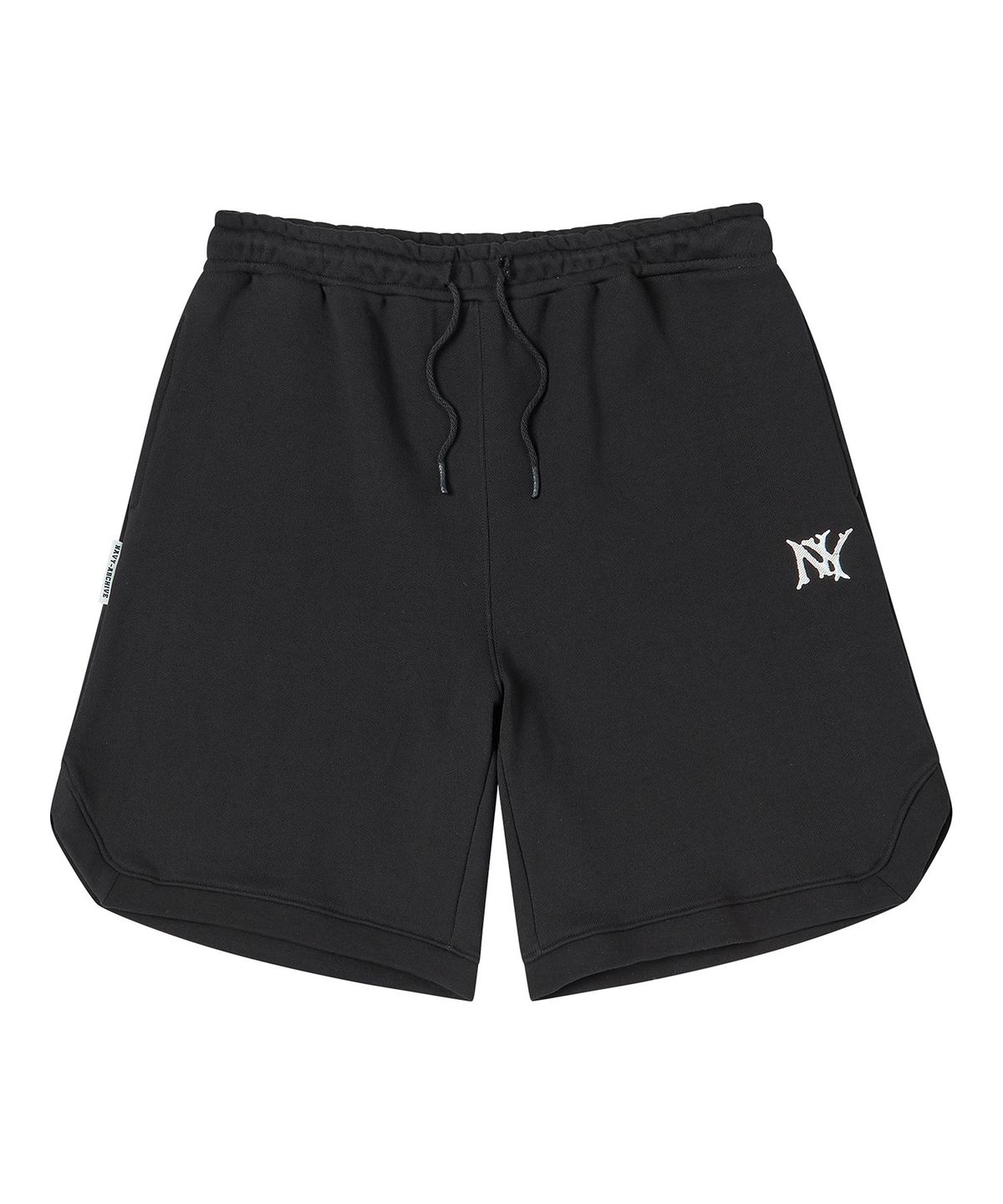 비욘드클로젯(BEYOND CLOSET) [COLLECTION LINE] 빈티지 NY 로고 헤비 웨이트 코튼 반바지 블랙