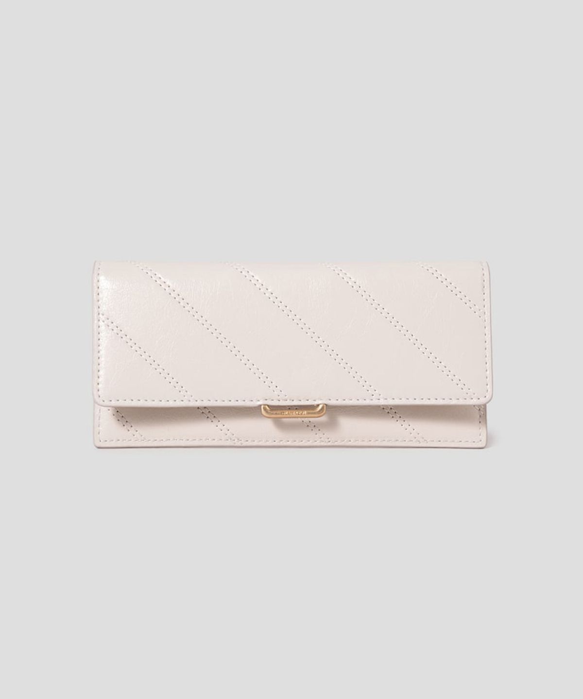 빈폴 액세서리(BEANPOLE ACCESSORY) 노라 퀼팅 슬림 장지갑 - 아이보리