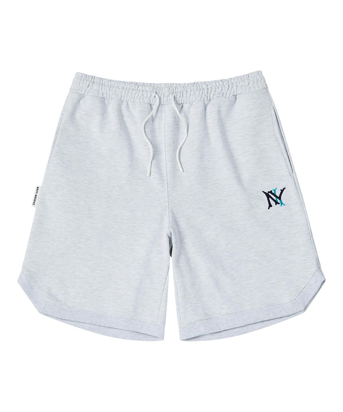 비욘드클로젯(BEYOND CLOSET) [COLLECTION LINE] 빈티지 NY 로고 헤비 웨이트 코튼 반바지 그레이