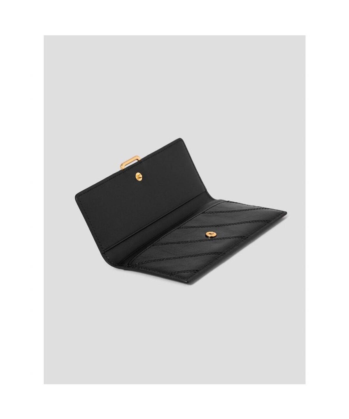빈폴 액세서리(BEANPOLE ACCESSORY) 노라 퀼팅 슬림 장지갑 - 블랙