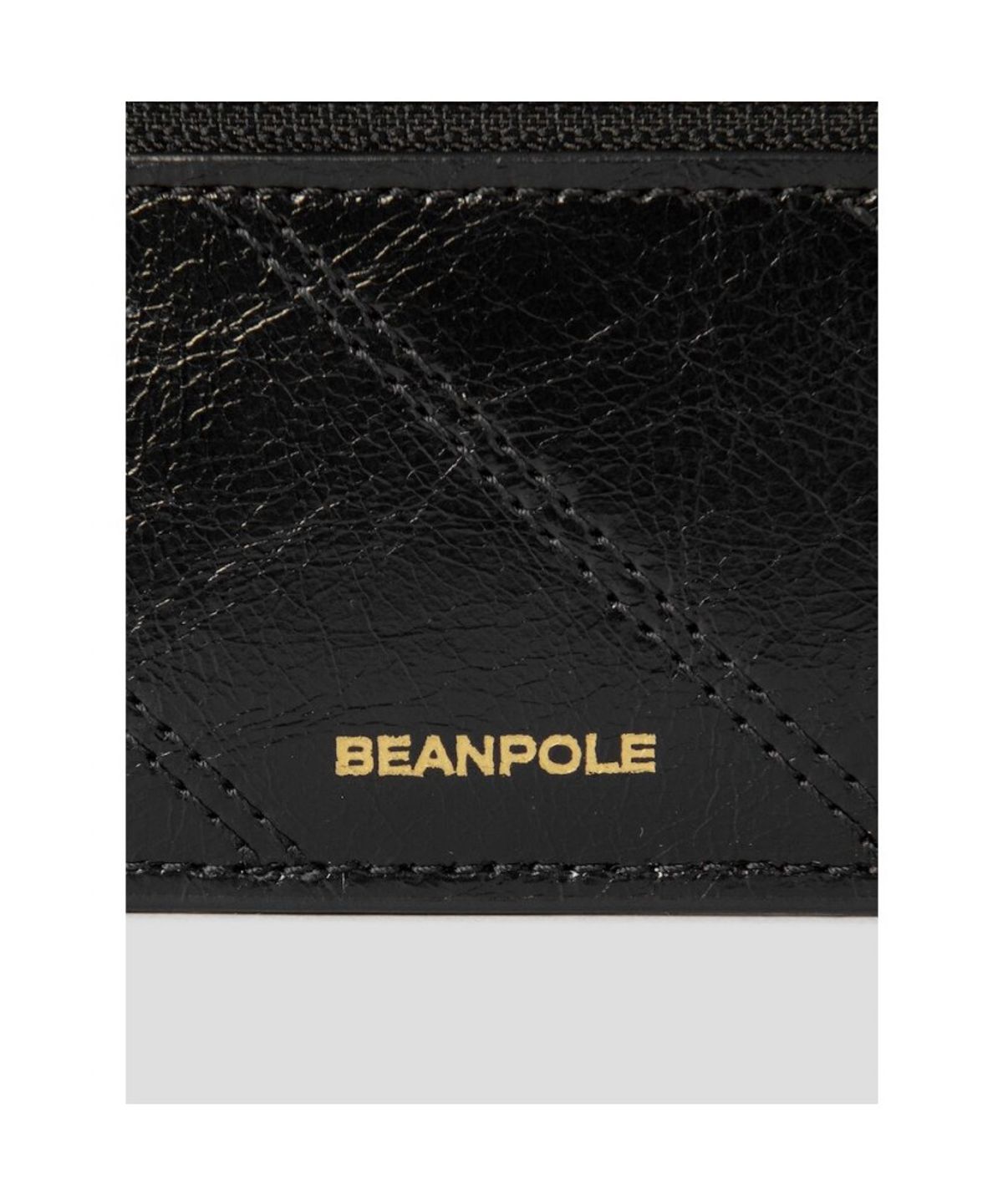 빈폴 액세서리(BEANPOLE ACCESSORY) 노라 퀼팅 지퍼 카드 장지갑 - 블랙