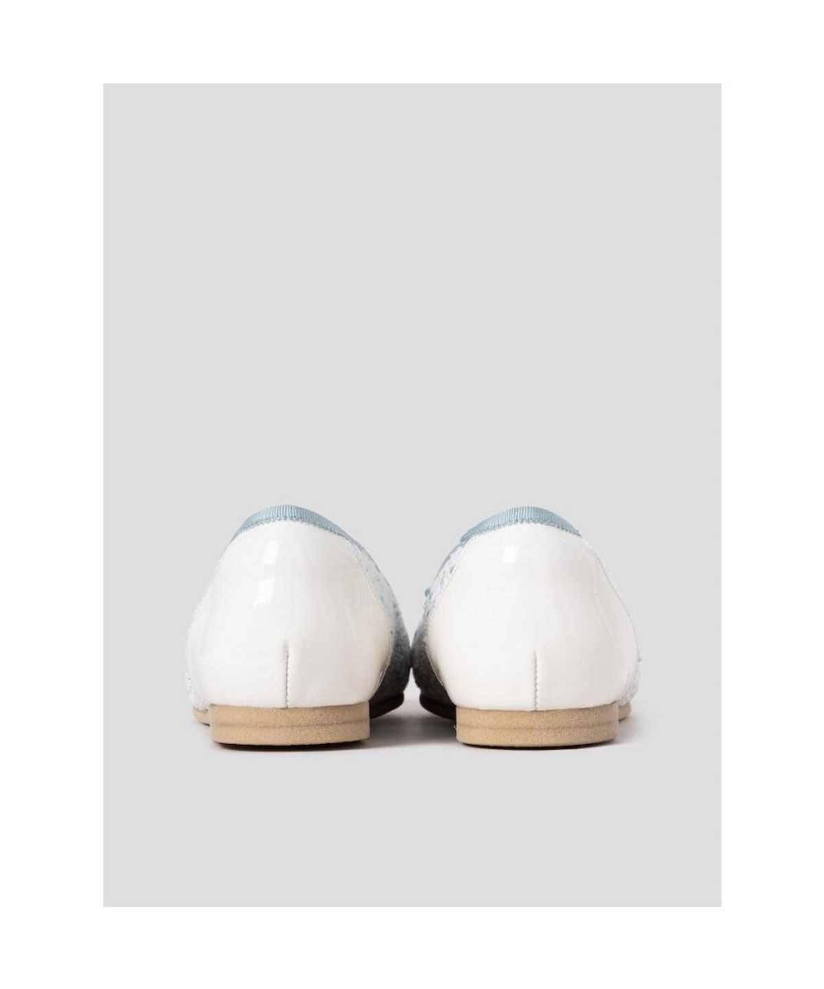 빈폴 액세서리(BEANPOLE ACCESSORY) 트위드 리본 플랫슈즈 - 스카이 블루