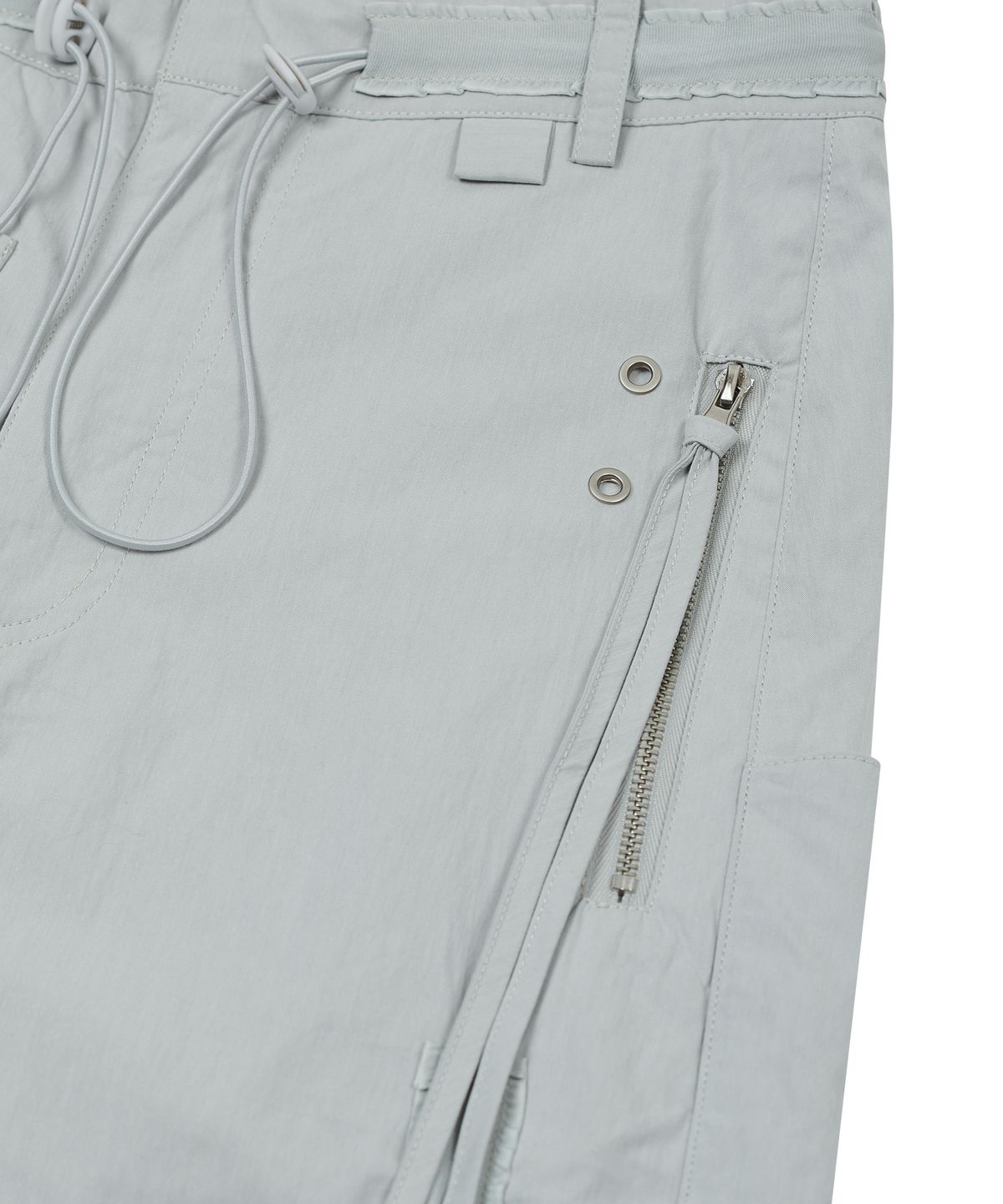 타입서비스(TYPESERVICE) Lace Trim Strap Pants [Gray]