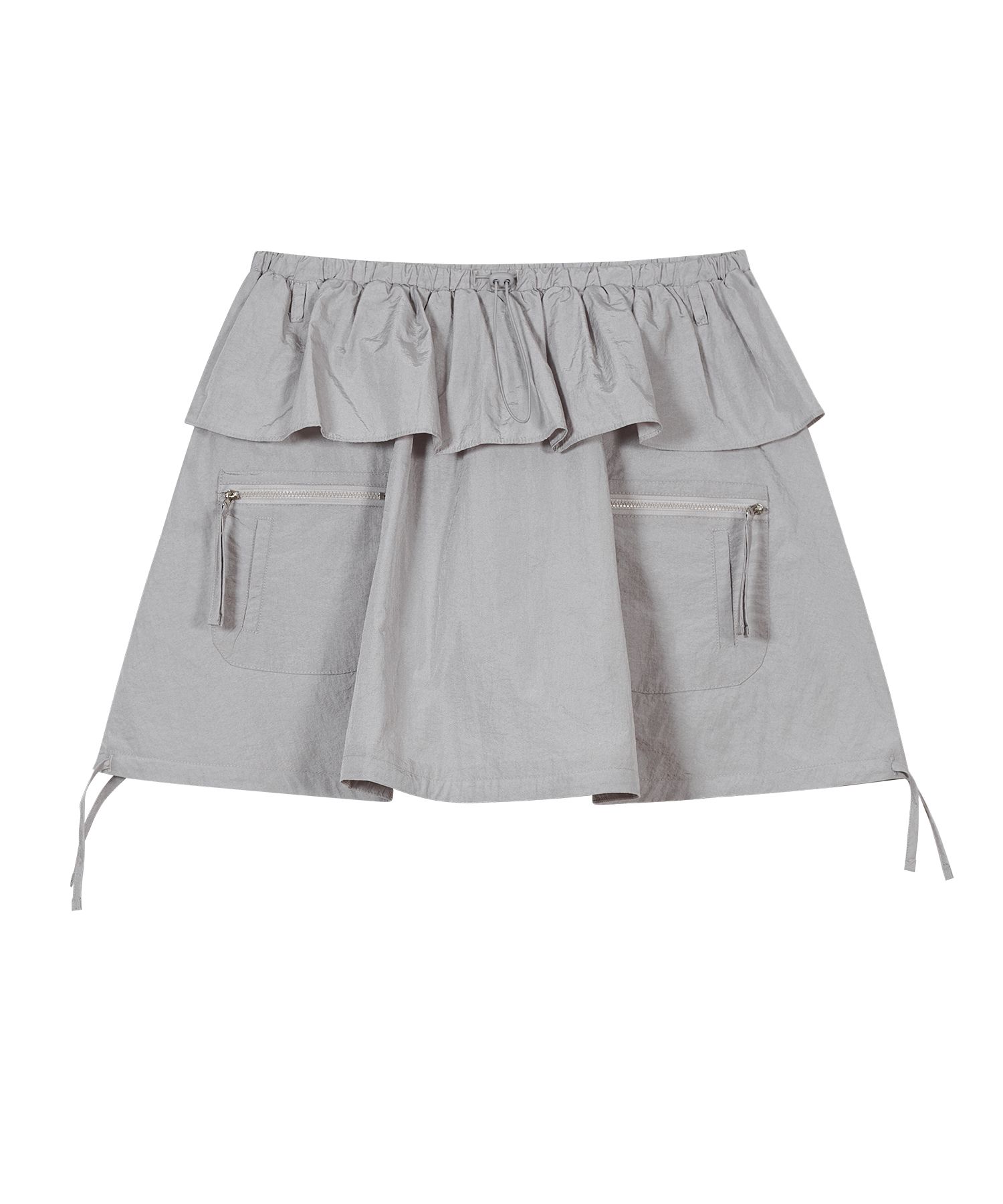 MUSINSA | TYPESERVICE Shiny Balloon Skirt [Gray]
