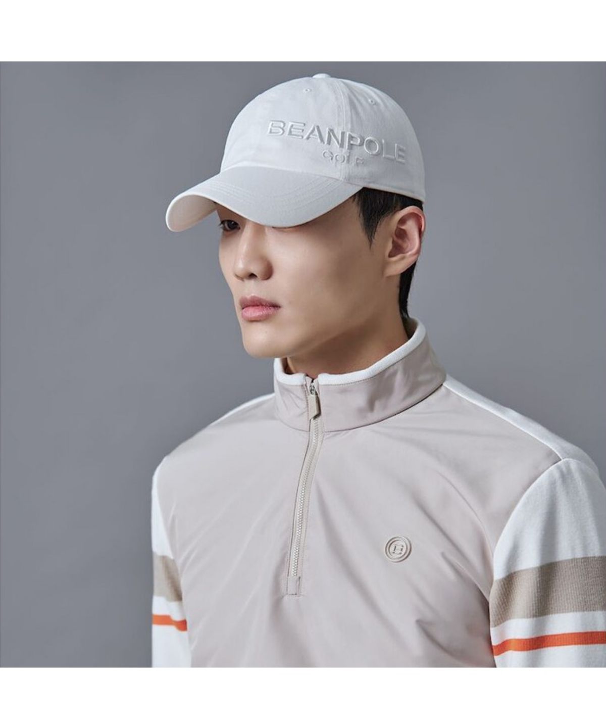 빈폴 액세서리(BEANPOLE ACCESSORY) 남성 면트윌 볼캡 - 화이트