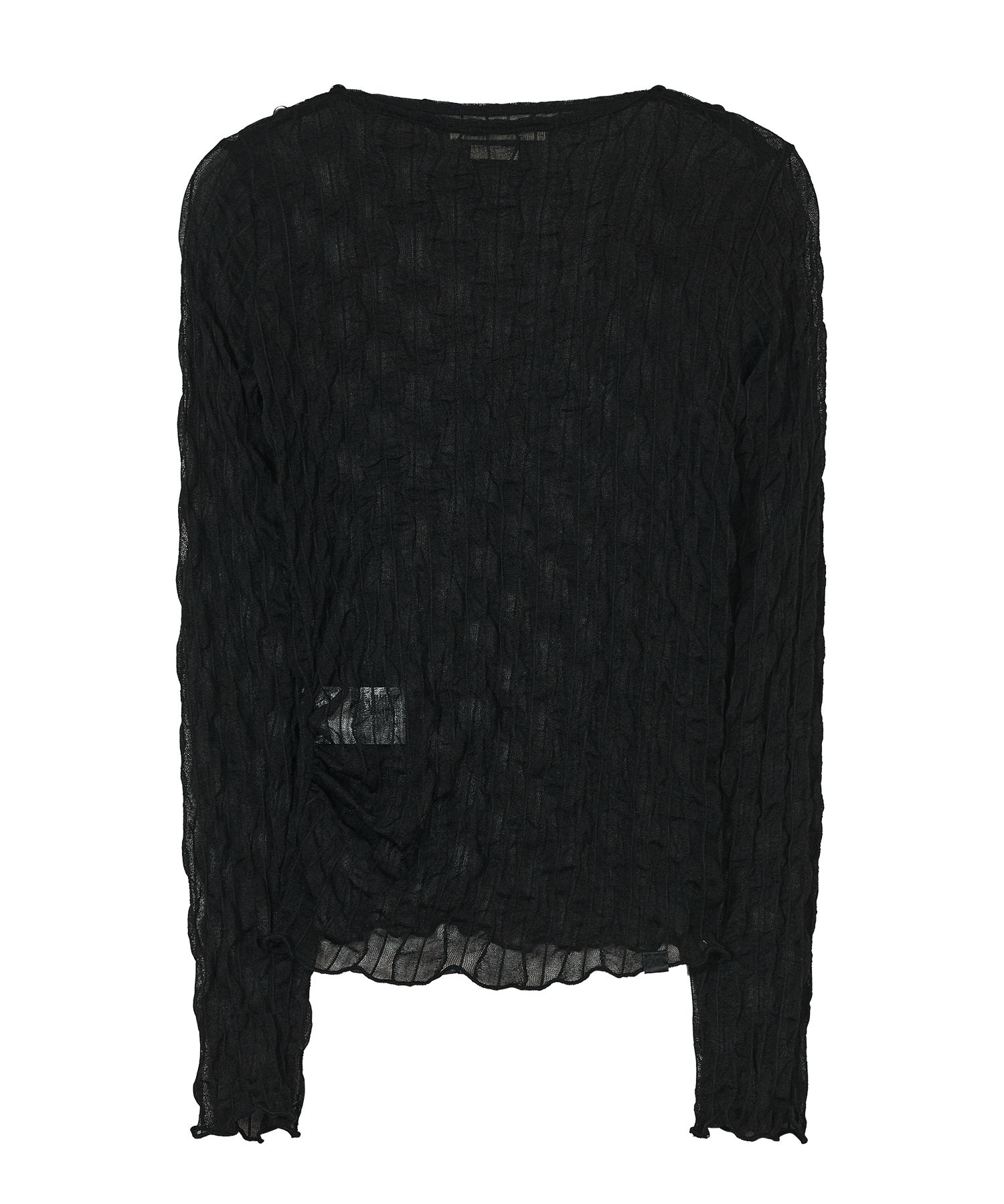 ◆typeservice◆ Side Shirring Button Top Black OSTT13BKF MUSINSA | TYPESERVICE Side Shirring Button Top [Black]