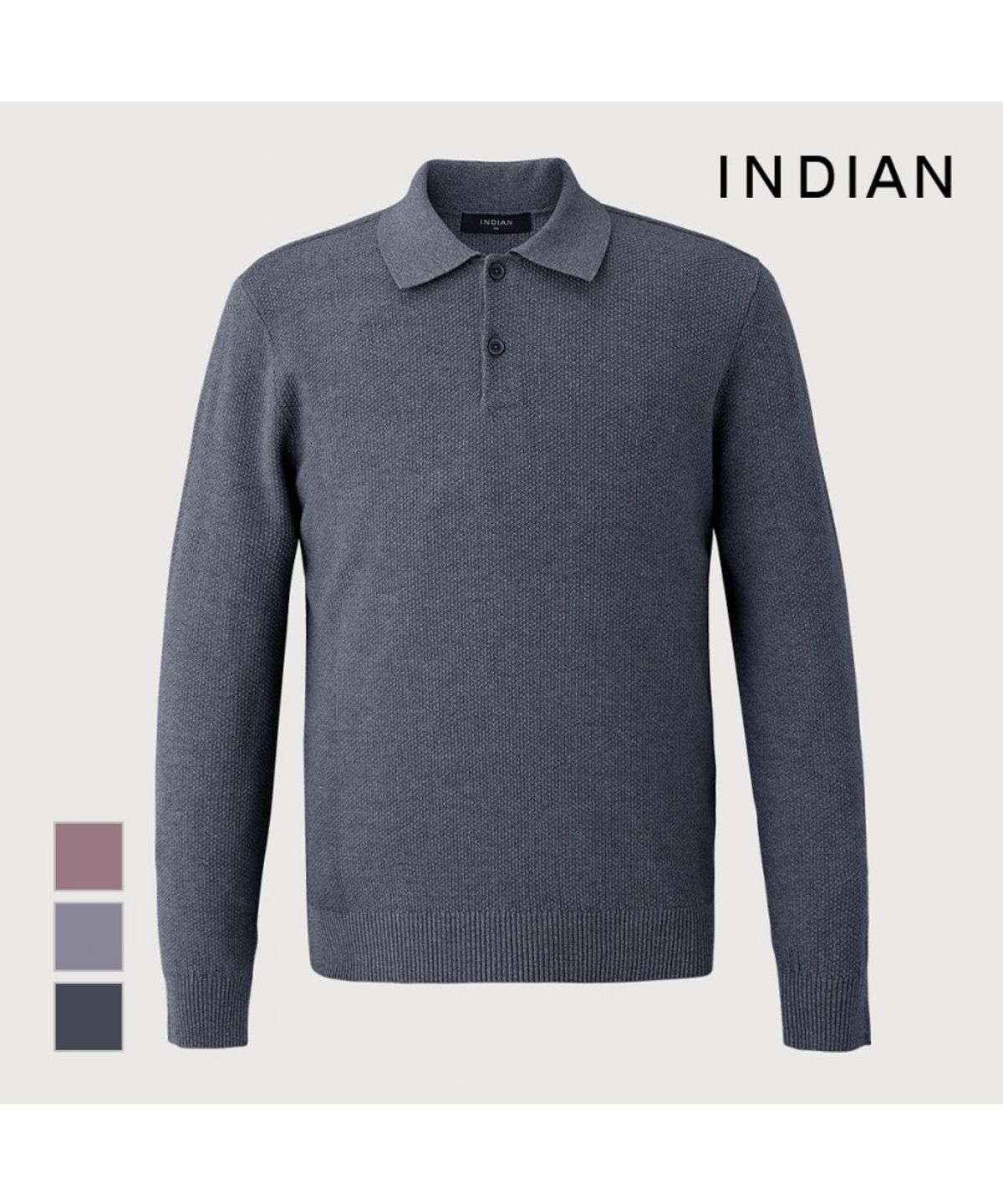 인디안(INDIAN) 심플베이직 폴로티_MITBL3S1101