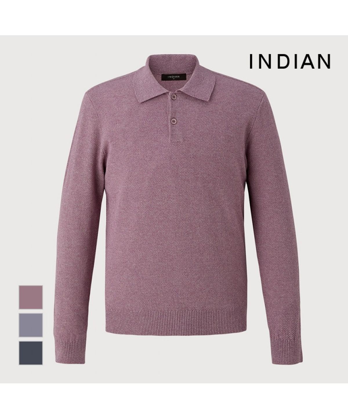 인디안(INDIAN) 심플베이직 폴로티_MITBL3S1101