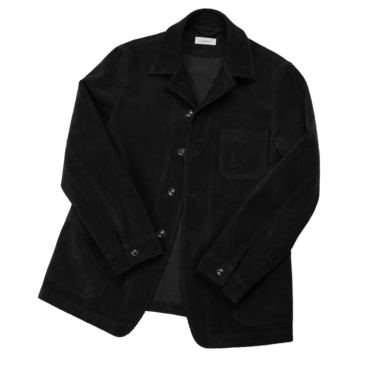 솔티(SORTIE) Corduroy French Work Set-up (Black)