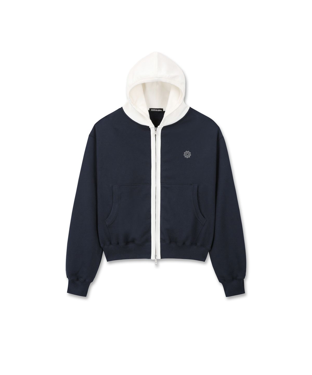 9999아카이브(9999ARCHIVE) Binding Panel Hoodie Zip-Up