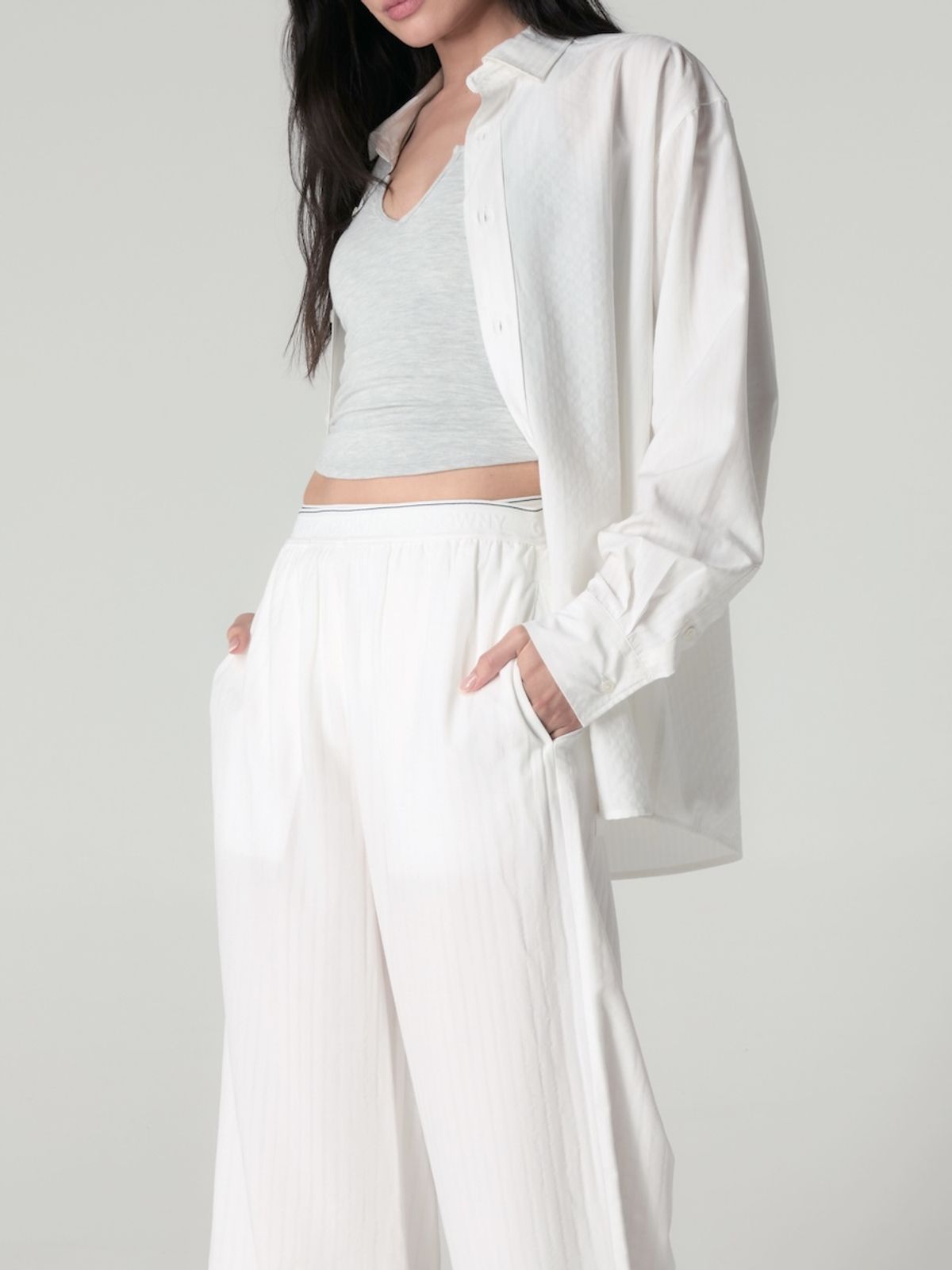 글로니(GLOWNY) WILLY POP PANTS (WHITE STRIPE)