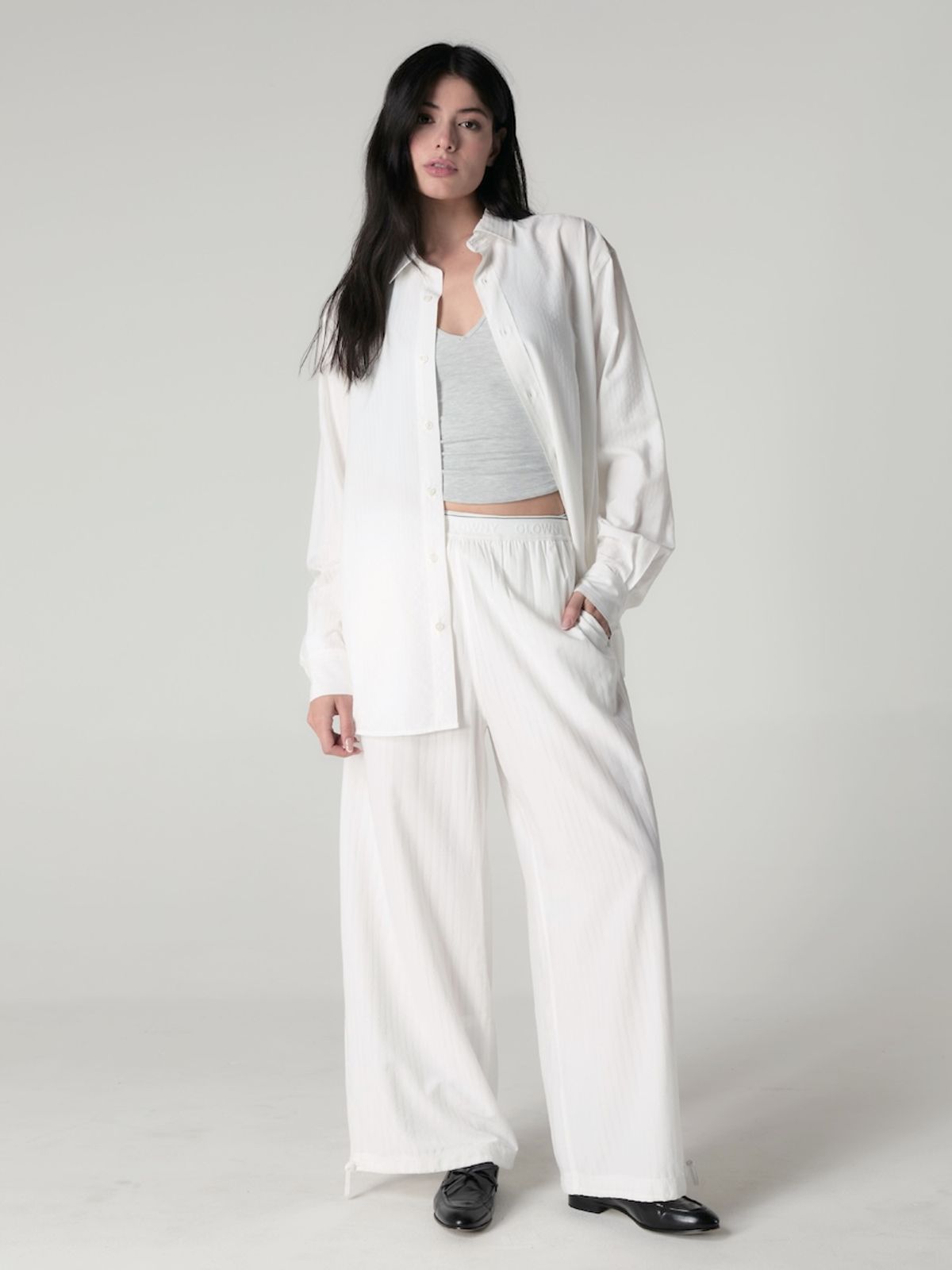 글로니(GLOWNY) WILLY POP PANTS (WHITE STRIPE)