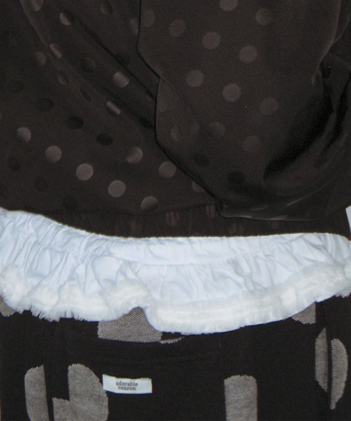 론론(RONRON) BIG DOT SWEAT JOGGER PANTS BLACK
