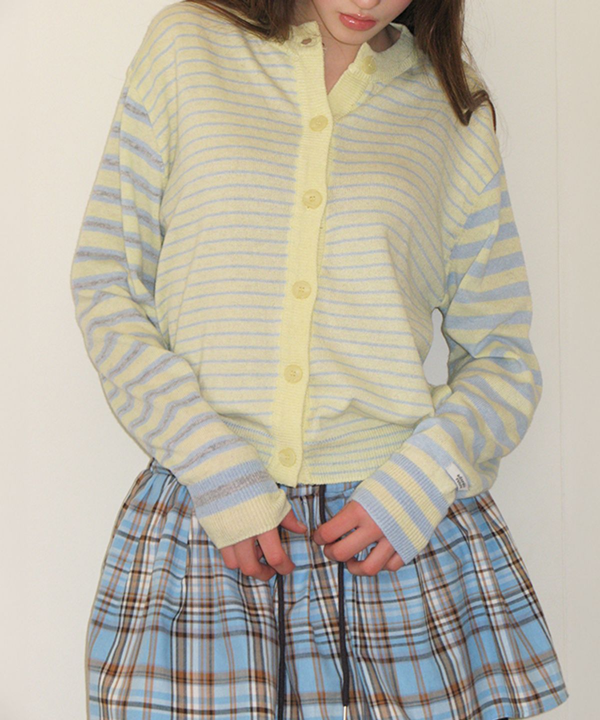 론론(RONRON) LAYERED SKIRT TRAINING PANTS BLACK
