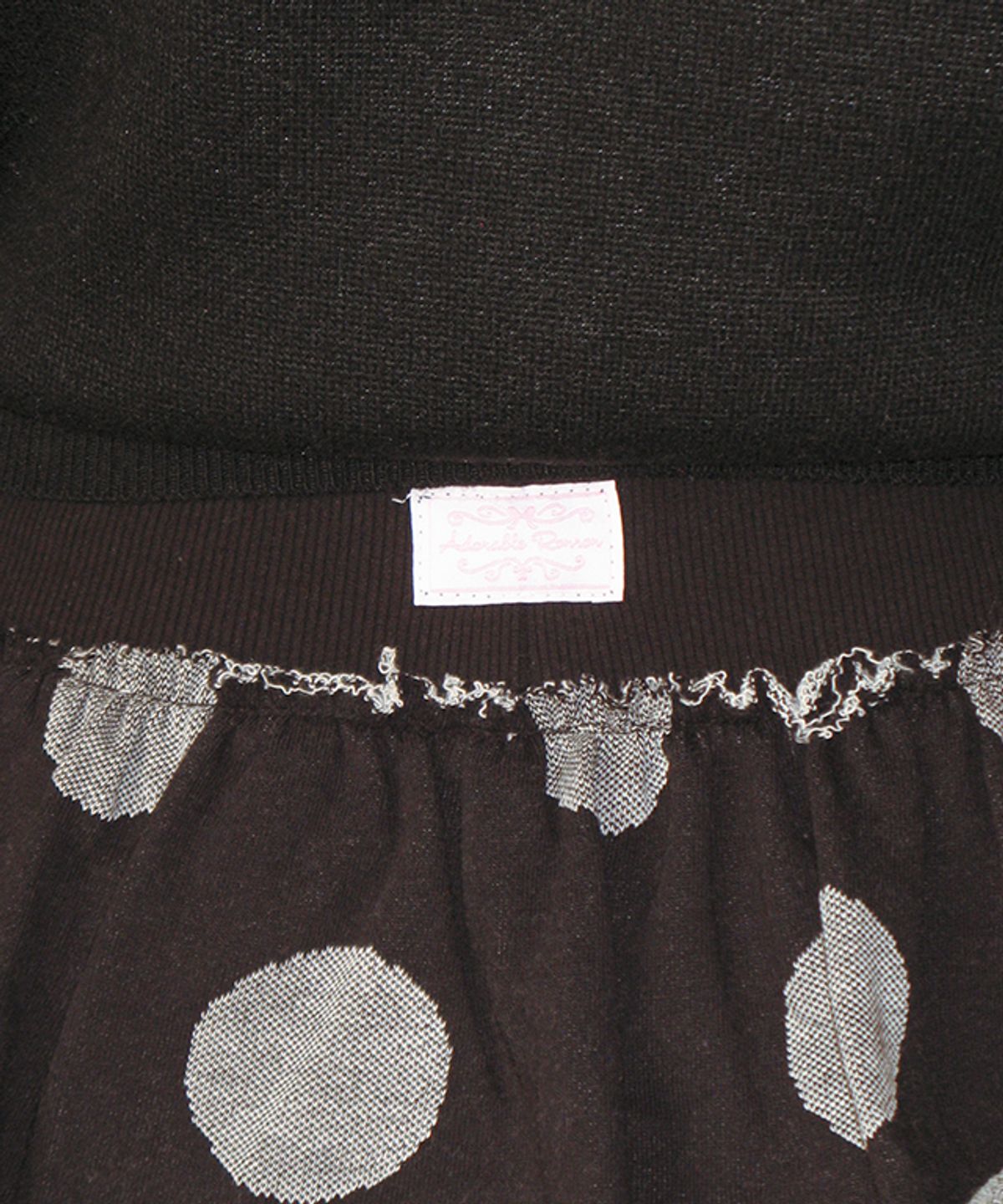 론론(RONRON) BIG DOT CANCAN RUFFLE PANTSKIRT BLACK