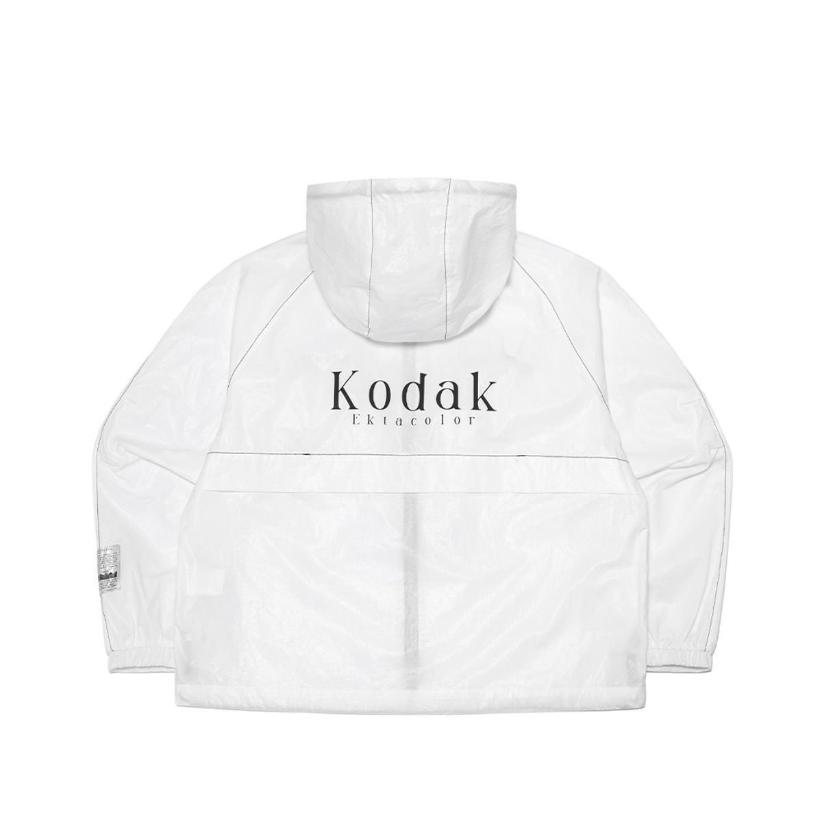코닥(KODAK) 메일러 포켓 유광 후드 자켓 우먼 IVORY
