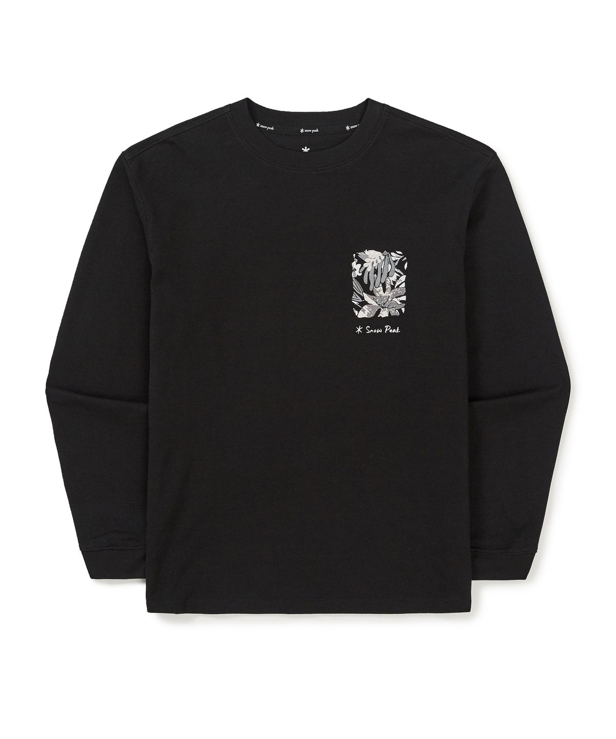 스노우피크 어패럴(SNOWPEAK APPAREL) 소로나 여성 트로피컬 긴팔 티셔츠 (S25SWFTL63) Black
