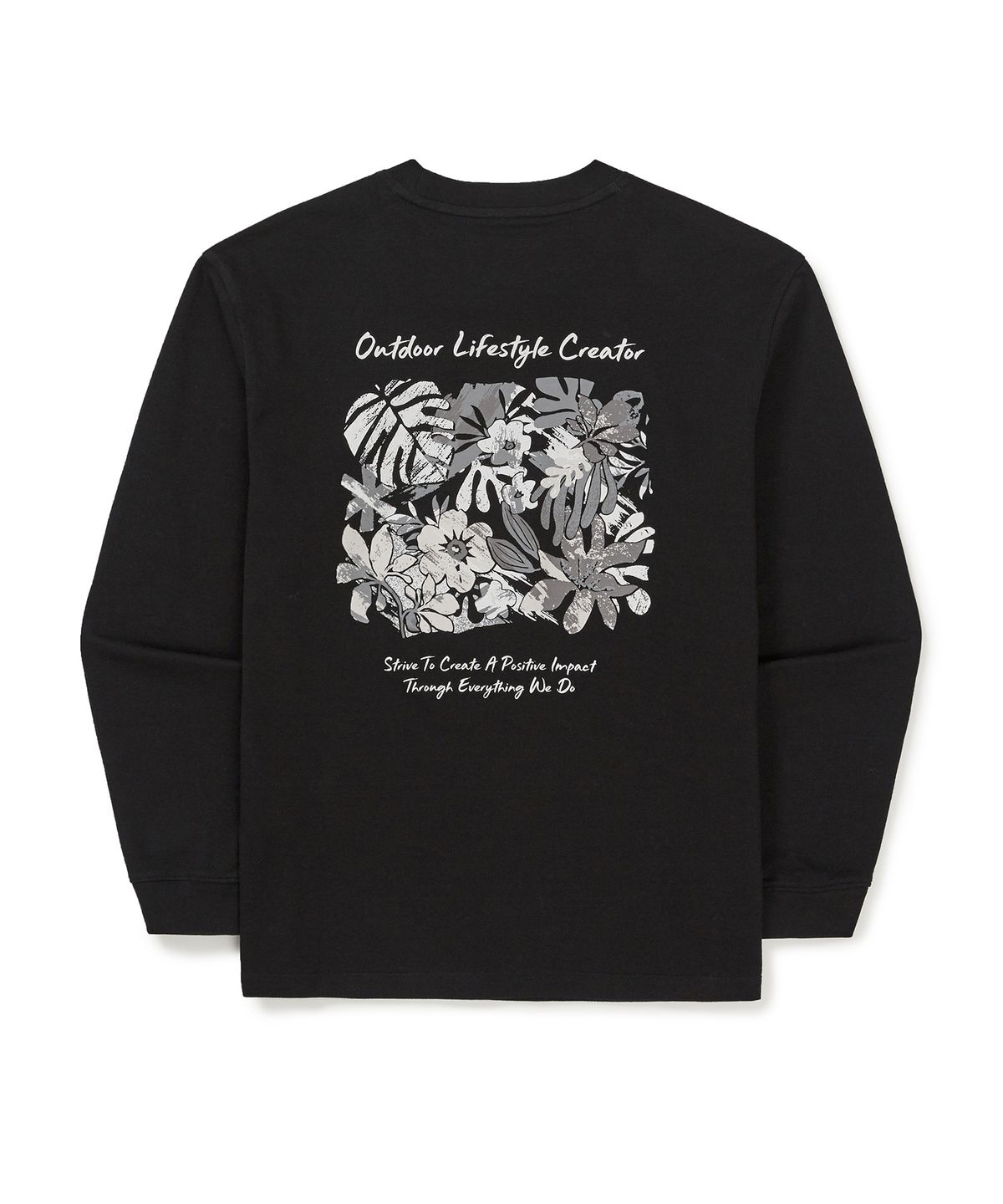스노우피크 어패럴(SNOWPEAK APPAREL) 소로나 여성 트로피컬 긴팔 티셔츠 (S25SWFTL63) Black