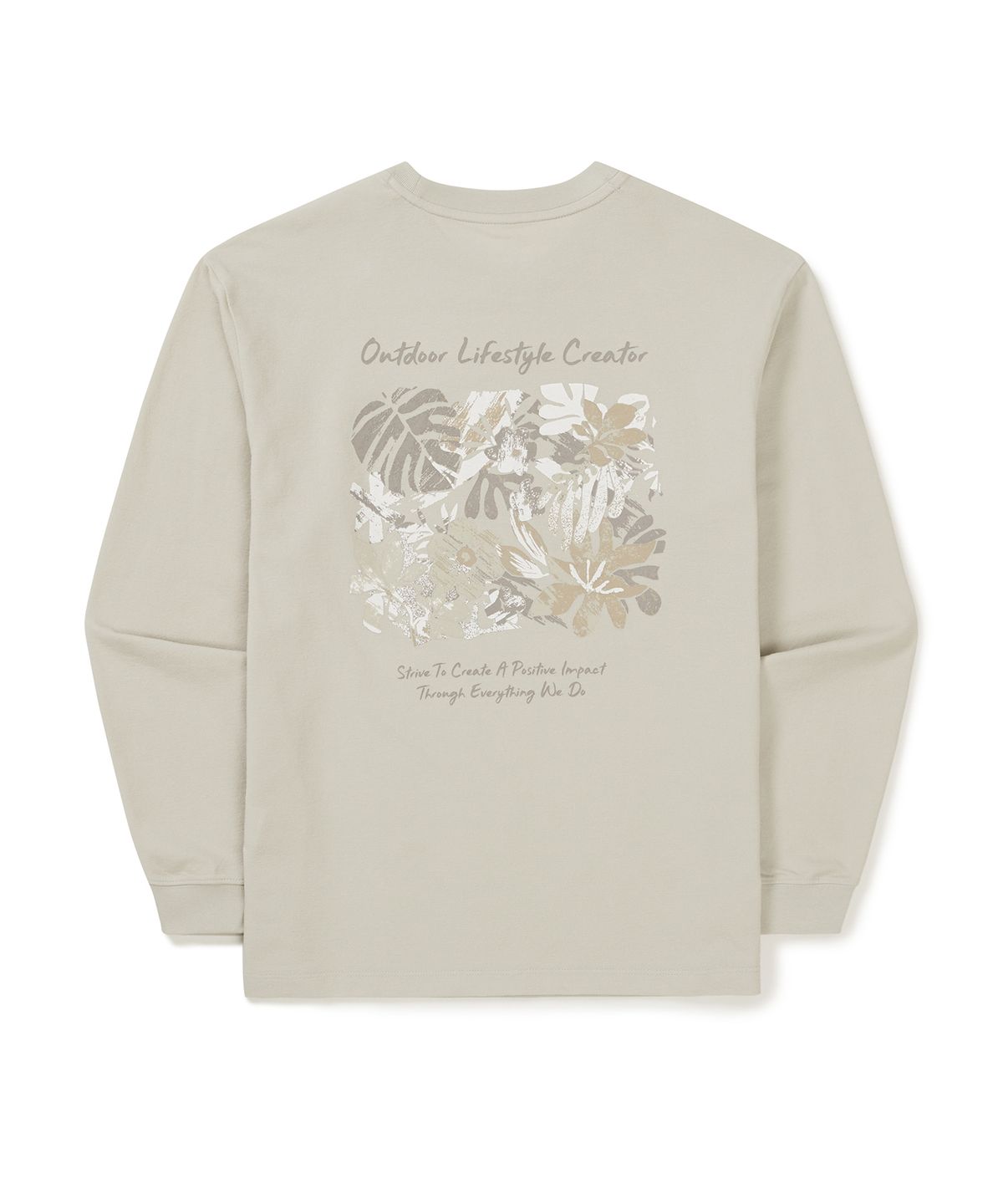 스노우피크 어패럴(SNOWPEAK APPAREL) 소로나 여성 트로피컬 긴팔 티셔츠 (S25SWFTL63) Light Beige