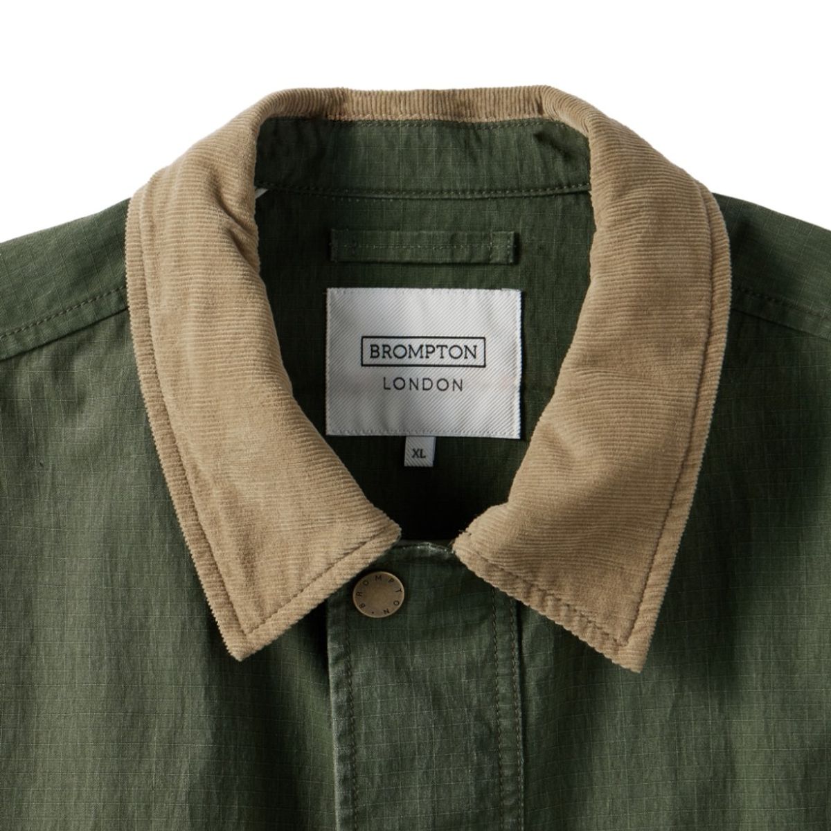 브롬톤 런던(BROMPTON LONDON) GREENFORD COLLAR COLOR BLOCK FIELD JACKET - KHAKI (P251UJK401)