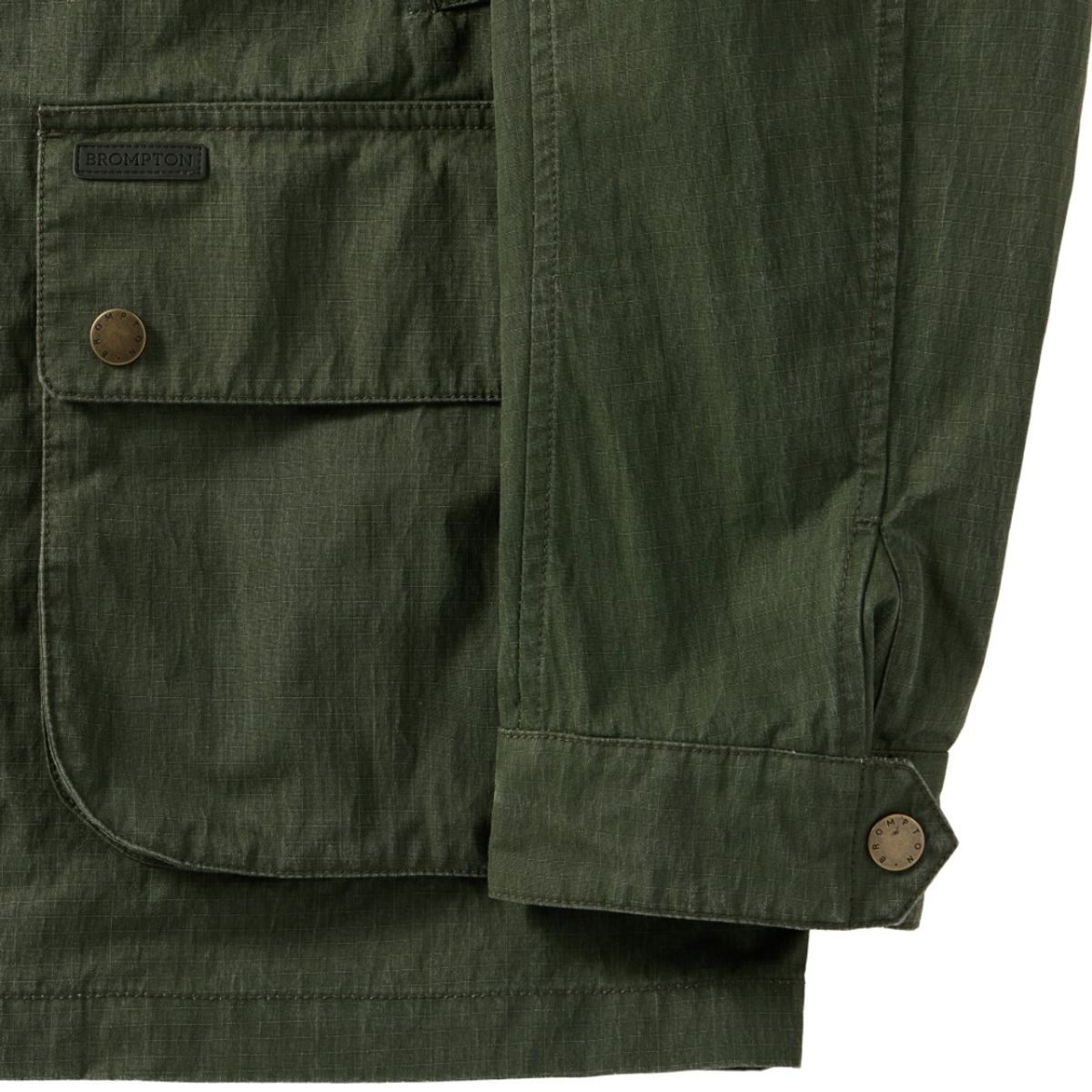 브롬톤 런던(BROMPTON LONDON) GREENFORD COLLAR COLOR BLOCK FIELD JACKET - KHAKI (P251UJK401)