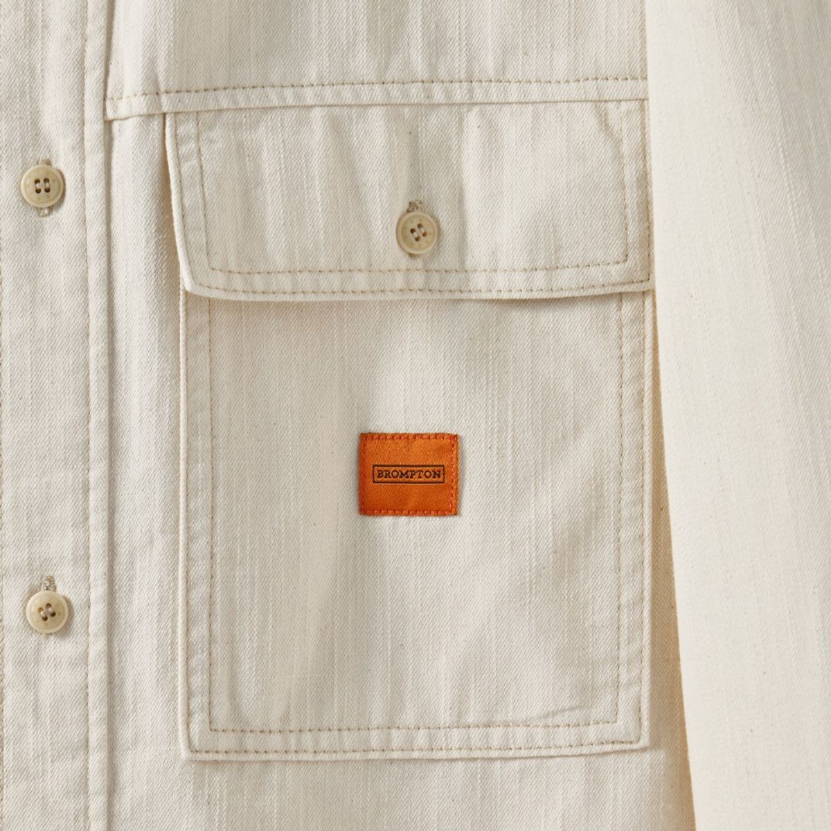 브롬톤 런던(BROMPTON LONDON) 1975 DENIM SHIRT - L/BEIGE (P251MSH402)