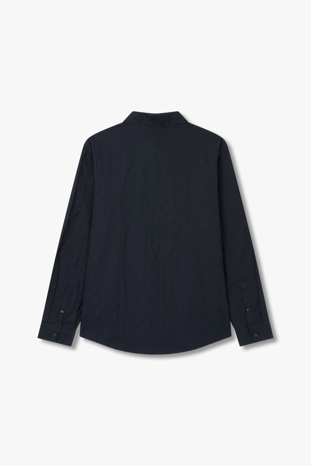 아르마니 익스체인지(ARMANI EXCHANGE) 남성 로고 패턴 코튼 셔츠_블랙 A415120003
