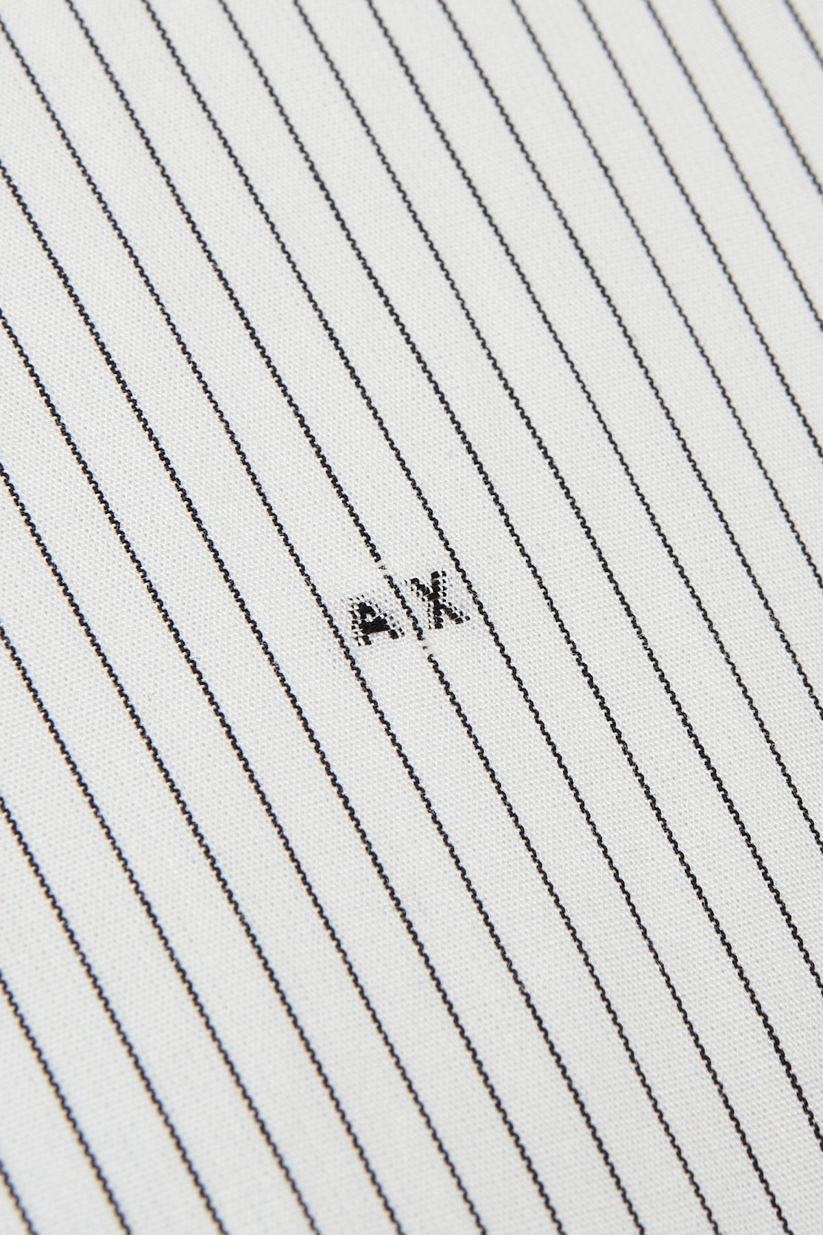 아르마니 익스체인지(ARMANI EXCHANGE) 남성 스트라이프 로고 패턴 셔츠_화이트 A415120014