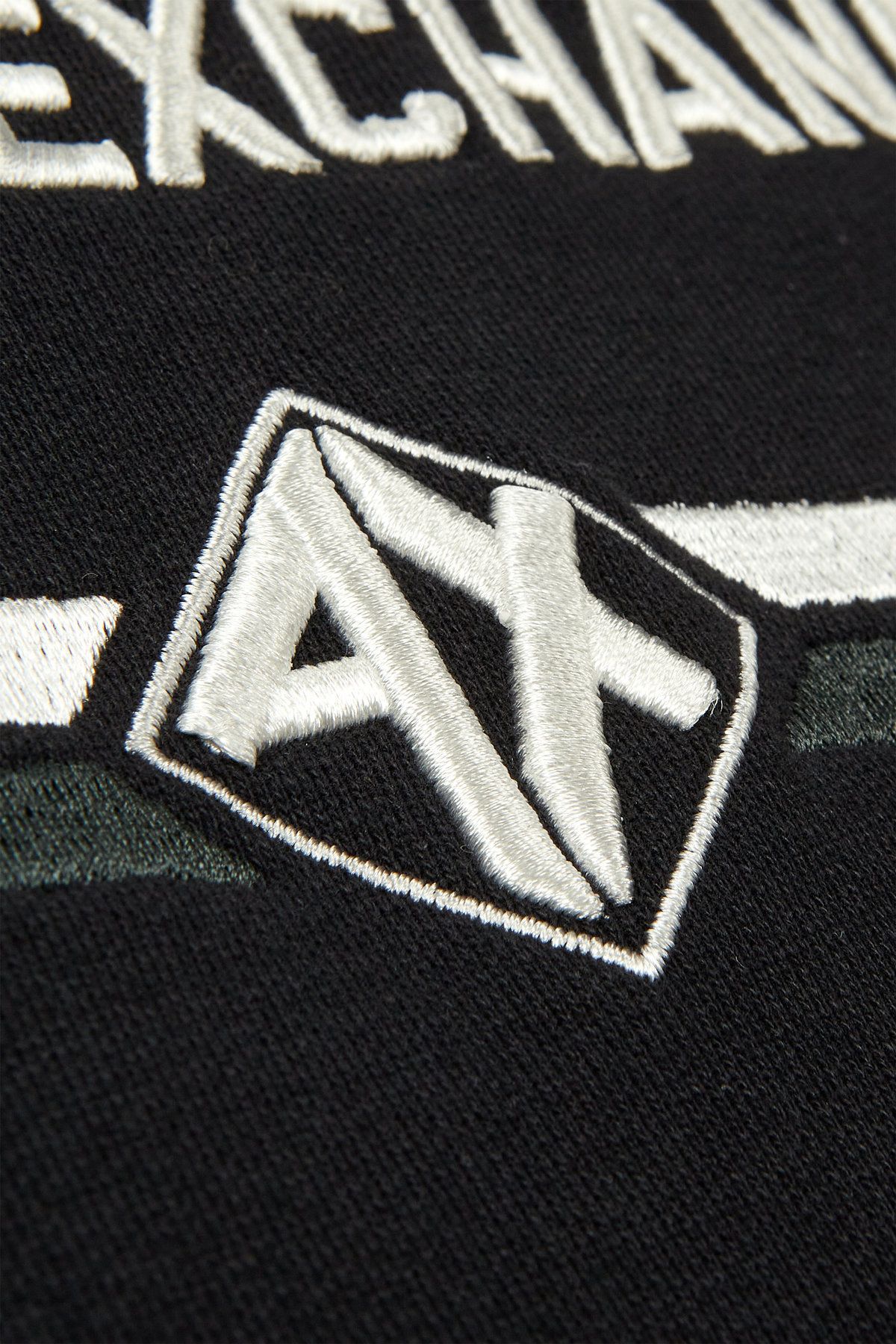 아르마니 익스체인지(ARMANI EXCHANGE) 남성 자수 로고 롱 슬리브 맨투맨_다크 네이비 A415131010