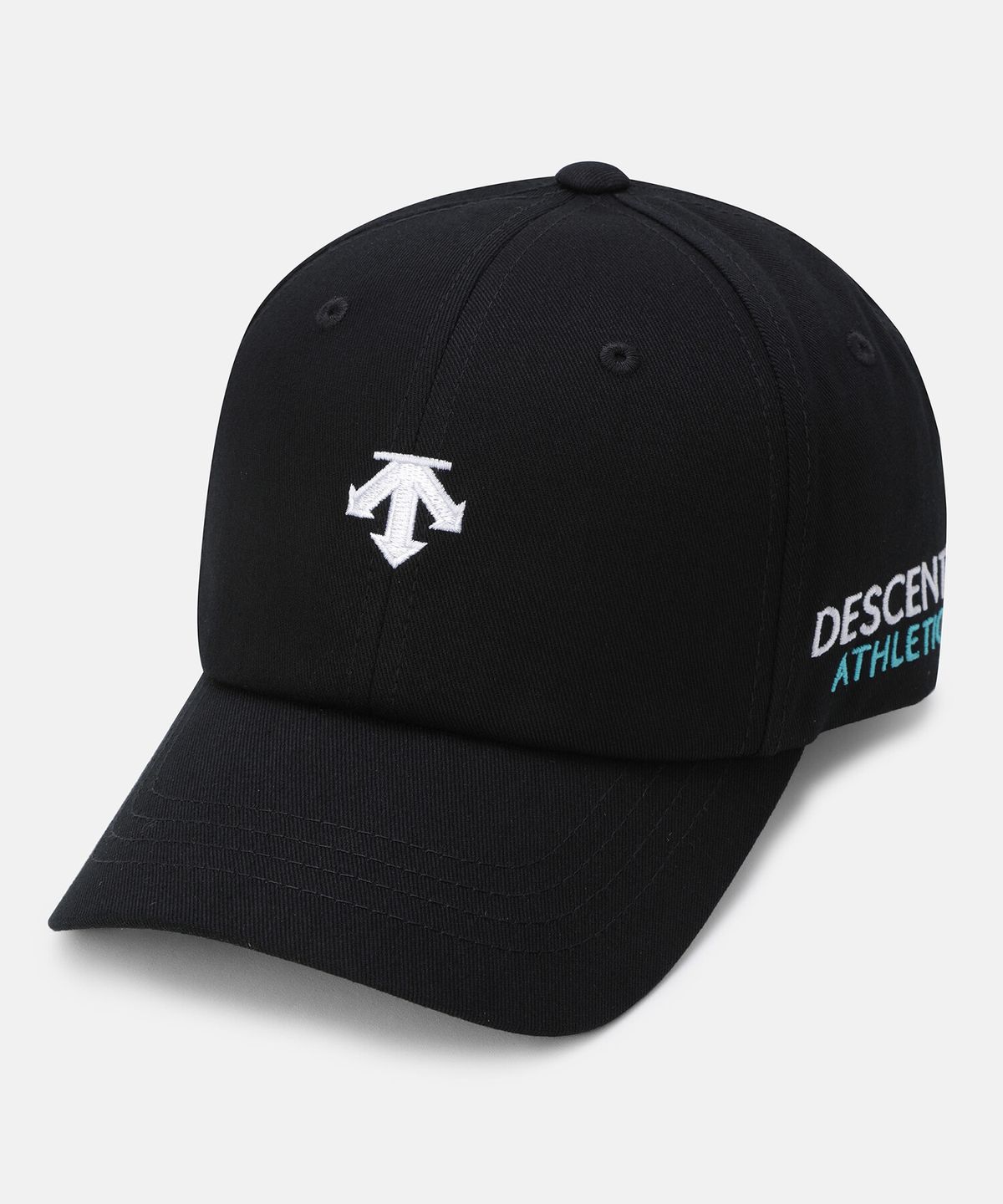 데상트(DESCENTE) 영애슬릿 코튼 6패널 볼캡 블랙(SQ12JUCP10)