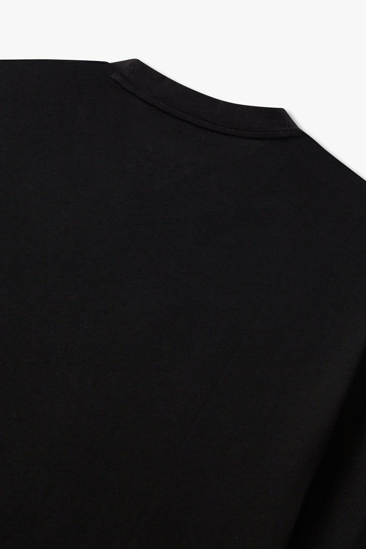 아르마니 익스체인지(ARMANI EXCHANGE) 남성 배색 트림 숏 슬리브 티셔츠_블랙 A415130003