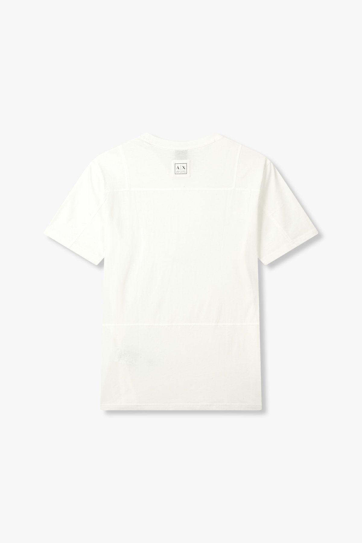 아르마니 익스체인지(ARMANI EXCHANGE) 남성 절개 디테일 크루넥 티셔츠_오프 화이트 A415130004