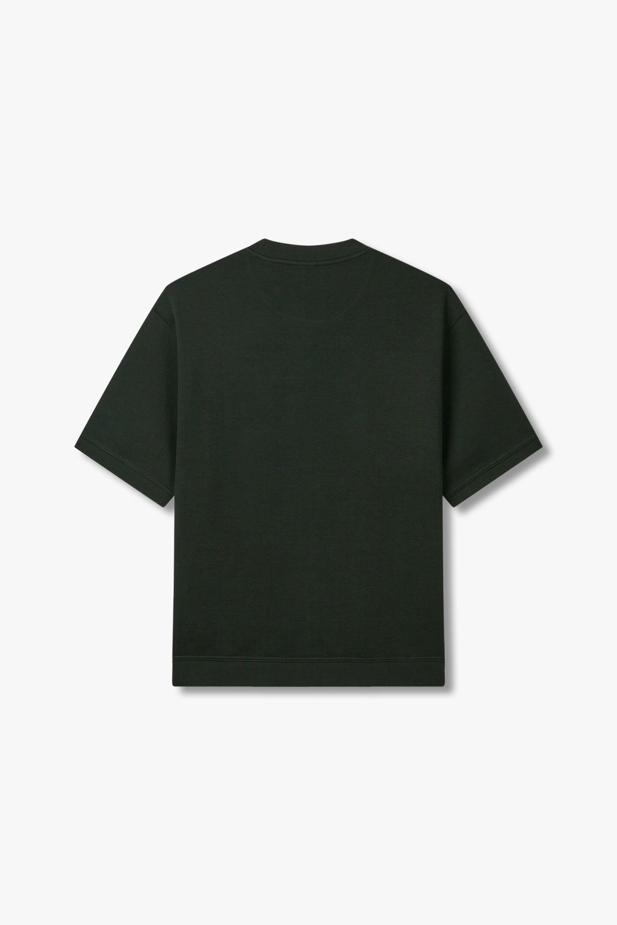 아르마니 익스체인지(ARMANI EXCHANGE) 남성 시보리 디테일 스트레치 티셔츠_다크그린 A415131013