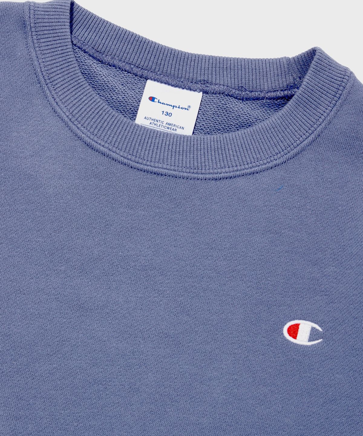 챔피온 키즈(CHAMPION KIDS) 키즈 C로고 프렌치테리 크루넥 스웨트셔츠 Normal Blue