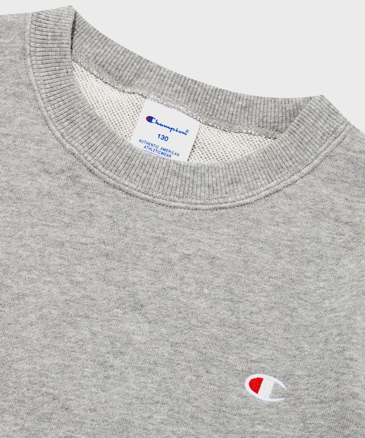 챔피온 키즈(CHAMPION KIDS) 키즈 C로고 프렌치테리 크루넥 스웨트셔츠 Normal Grey