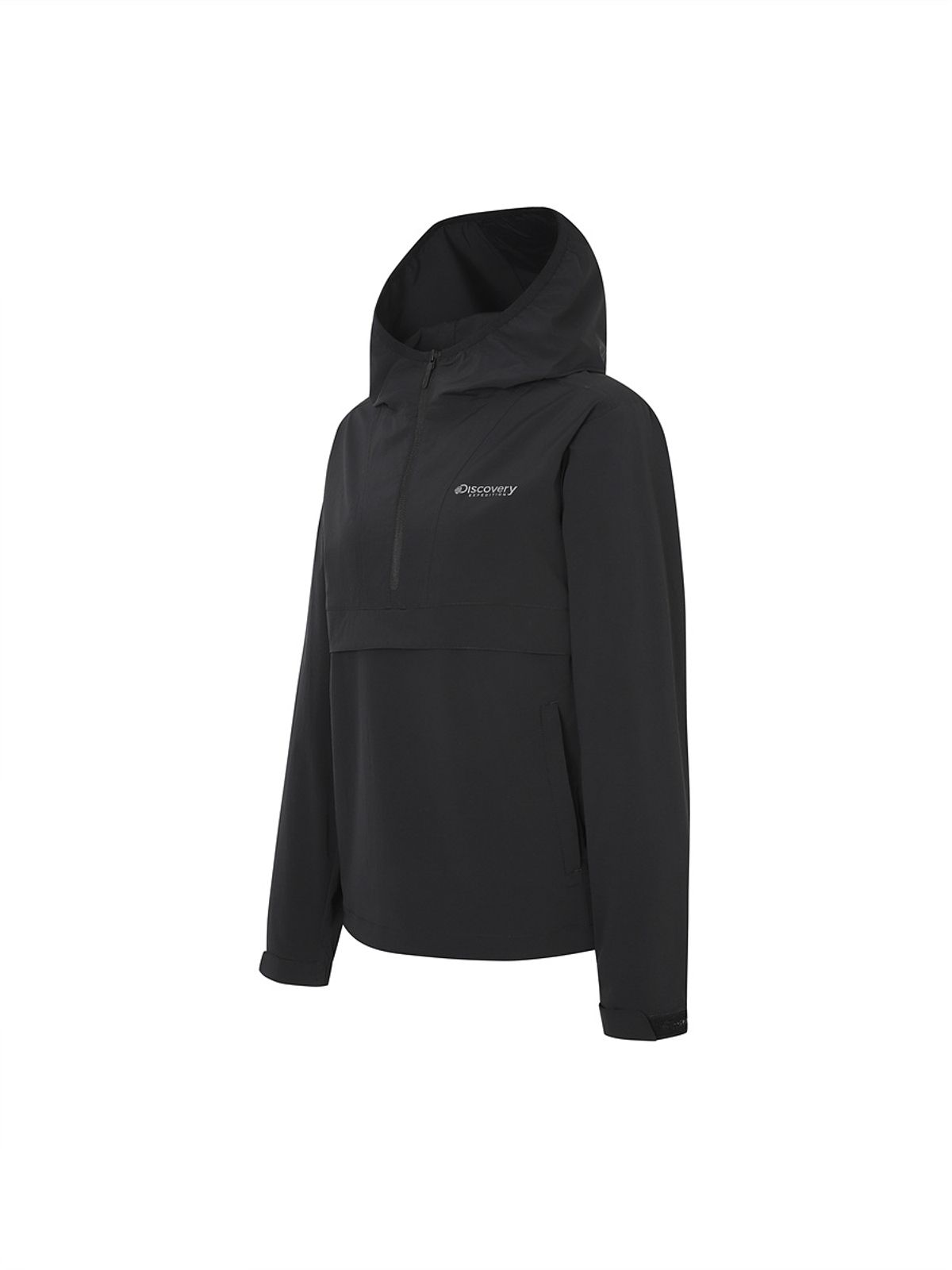 디스커버리 익스페디션(DISCOVERY EXPEDITION) 프레시벤트 여성 폴튼 경량 트레이닝 아노락 (BLACK)