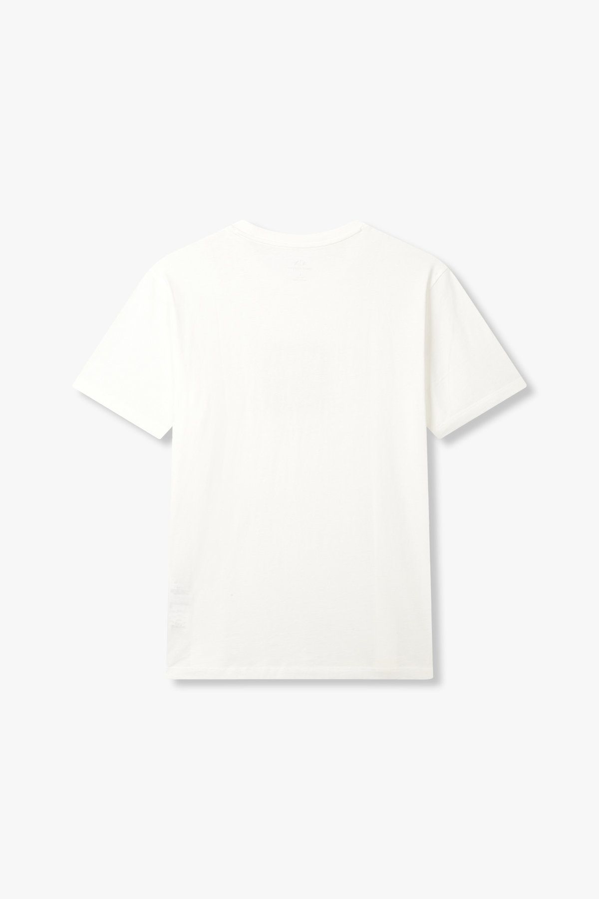 아르마니 익스체인지(ARMANI EXCHANGE) 남성 로고 프린트 크루넥 티셔츠_오프 화이트 A415130011