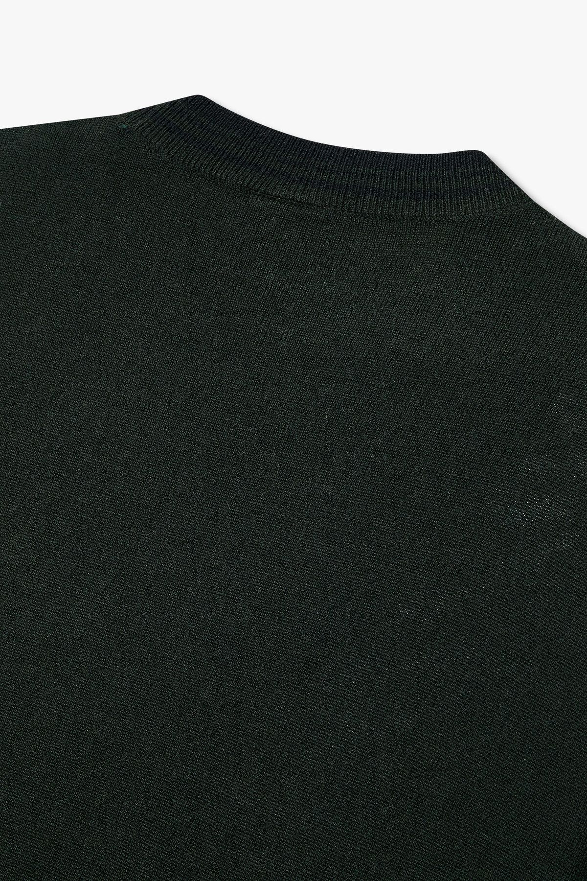 아르마니 익스체인지(ARMANI EXCHANGE) 남성 울 블렌드 롱 슬리브 스웨터_다크 그린 A415132009