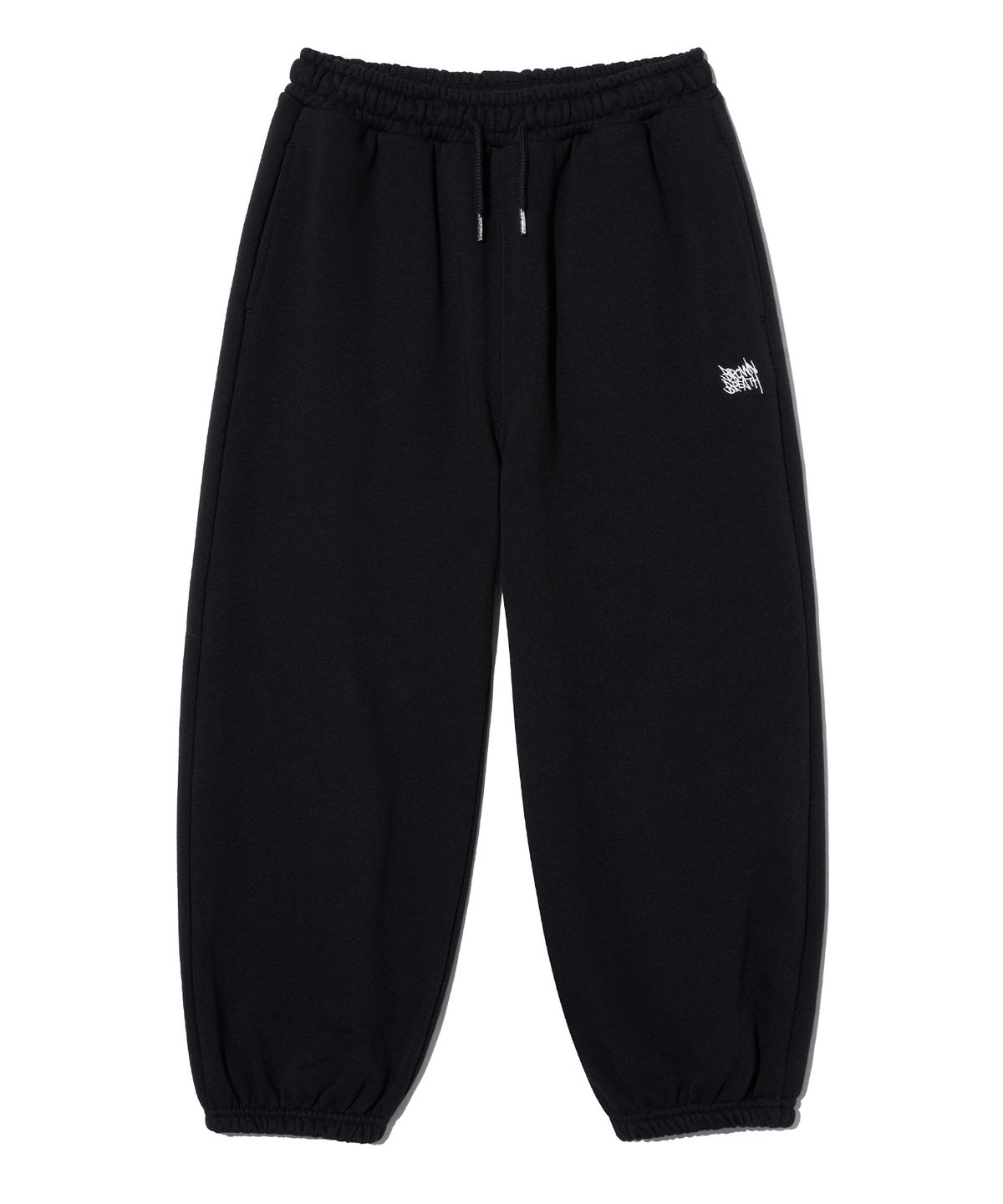 브라운브레스 키즈(BROWNBREATH KIDS) KIDS TAG SWEAT PANTS - BLACK