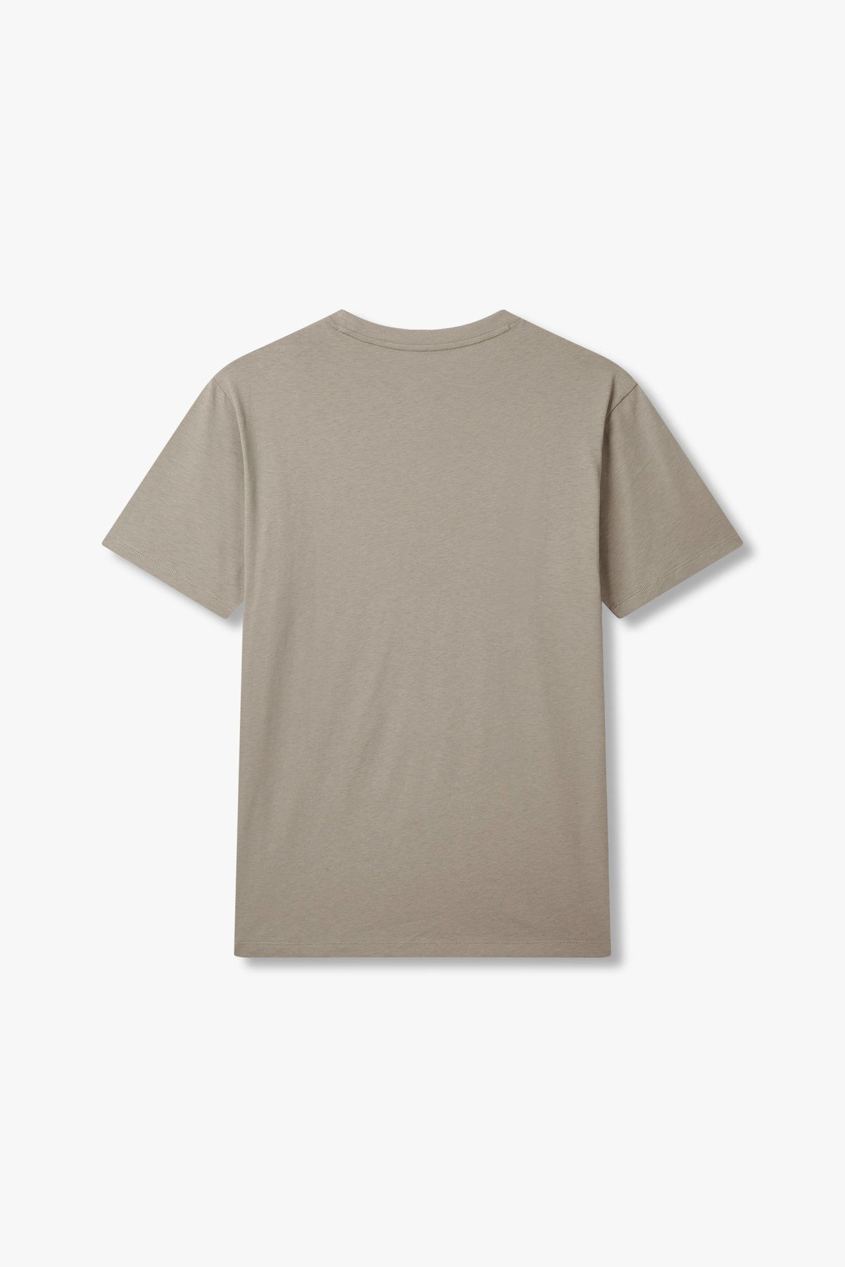 아르마니 익스체인지(ARMANI EXCHANGE) 남성 로고 패치 베이직 티셔츠_다크 베이지 A415130109