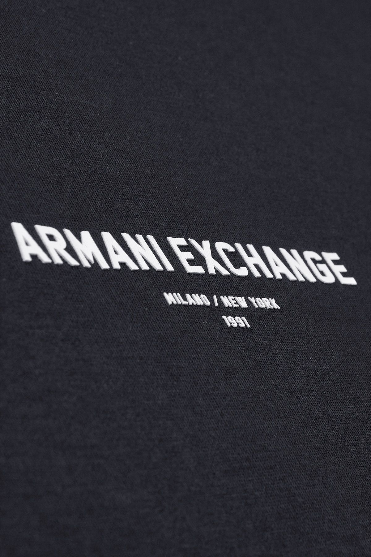 아르마니 익스체인지(ARMANI EXCHANGE) 남성 시보리 디테일 스트레치 티셔츠_다크 네이비 A415131014