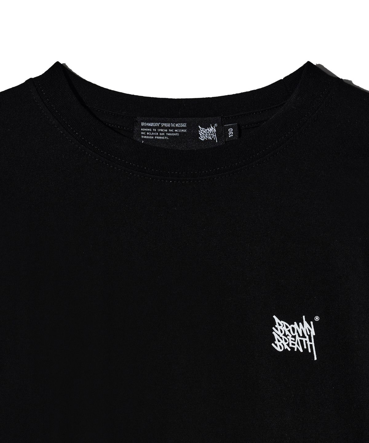 브라운브레스 키즈(BROWNBREATH KIDS) KIDS TAG LONGSLEEVE - BLACK