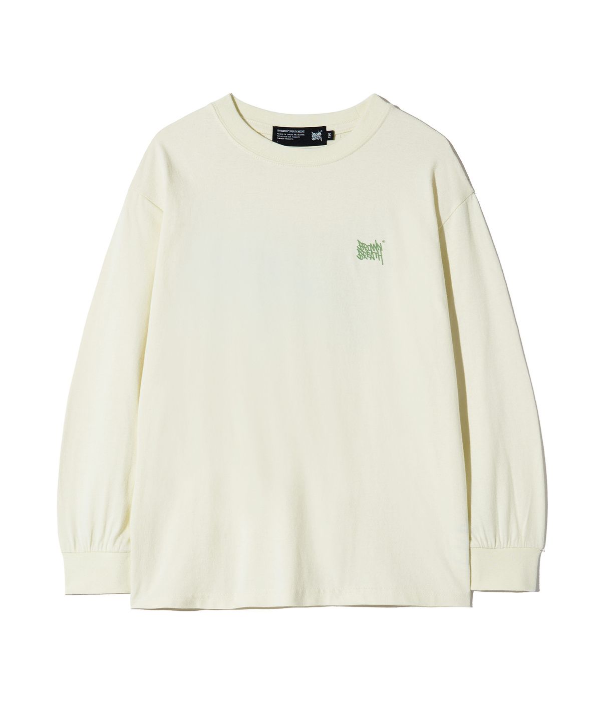 브라운브레스 키즈(BROWNBREATH KIDS) KIDS TAG LONGSLEEVE - LIME