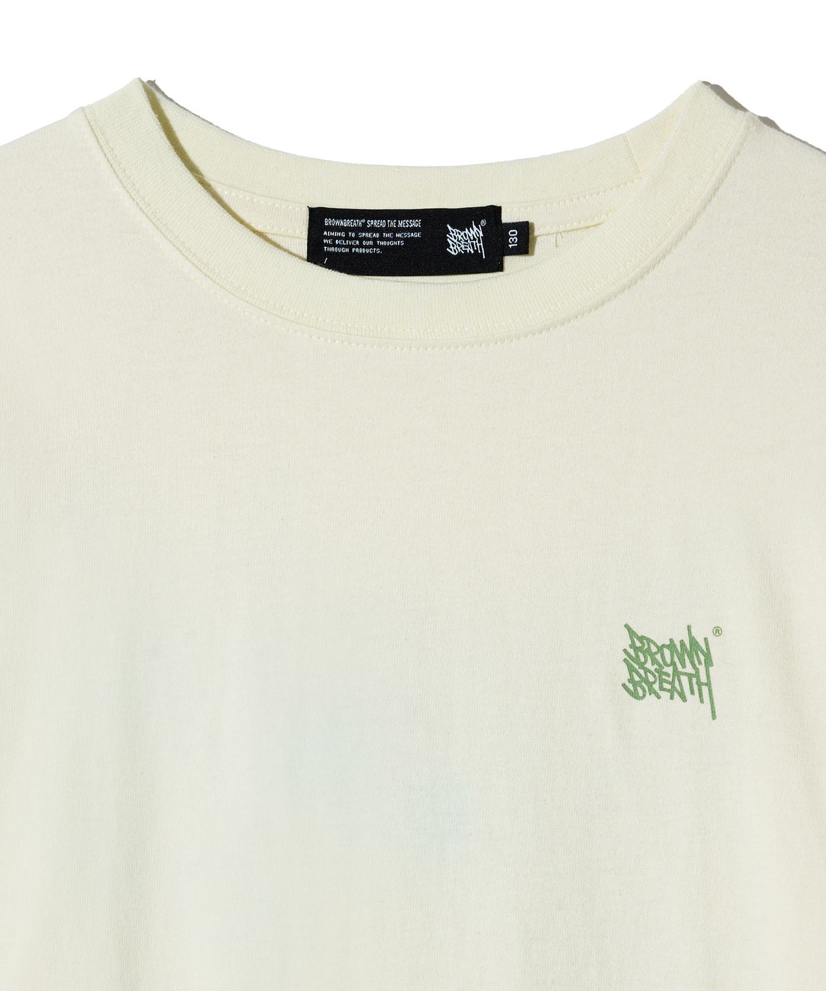 브라운브레스 키즈(BROWNBREATH KIDS) KIDS TAG LONGSLEEVE - LIME