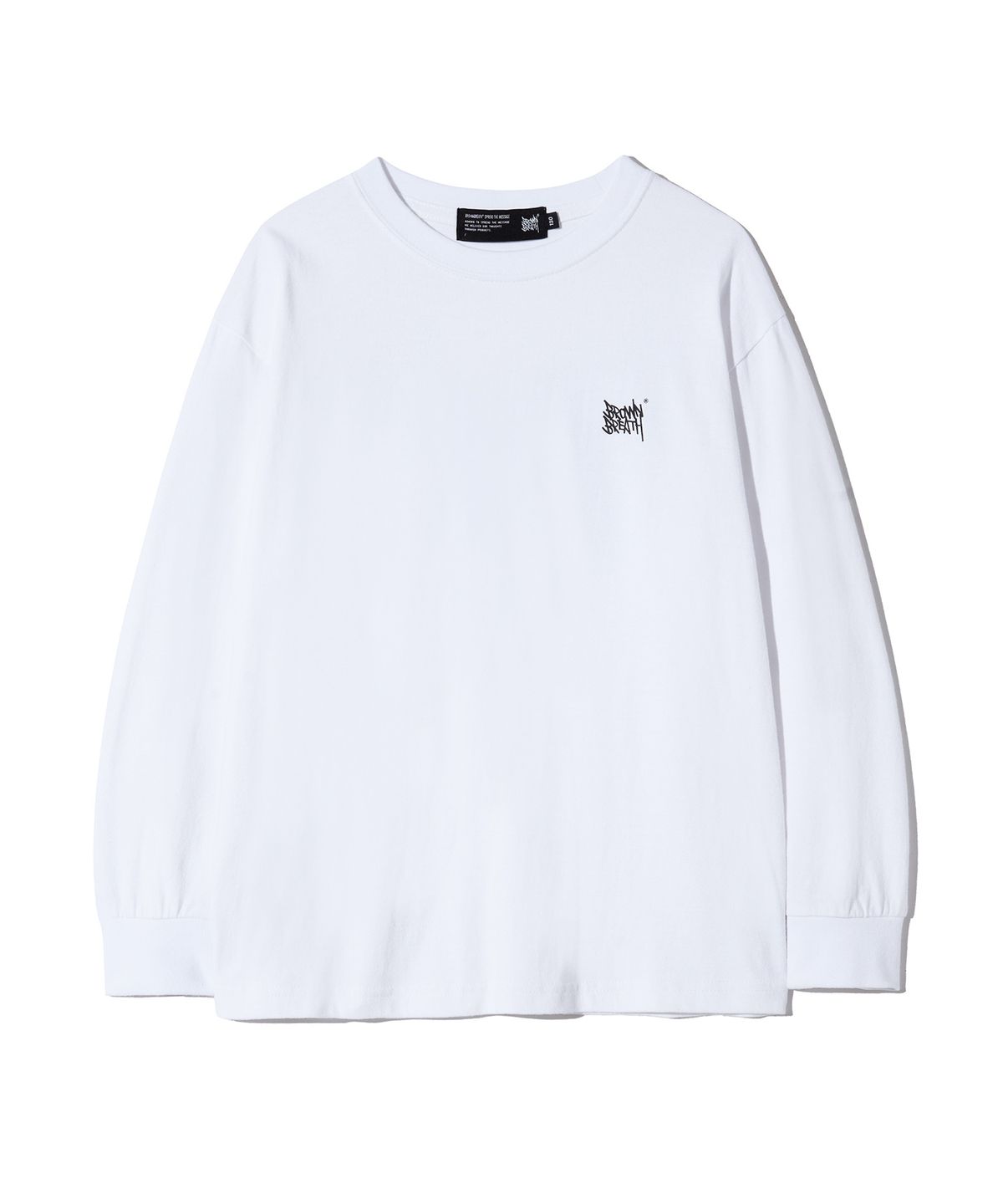 브라운브레스 키즈(BROWNBREATH KIDS) KIDS TAG LONGSLEEVE - WHITE