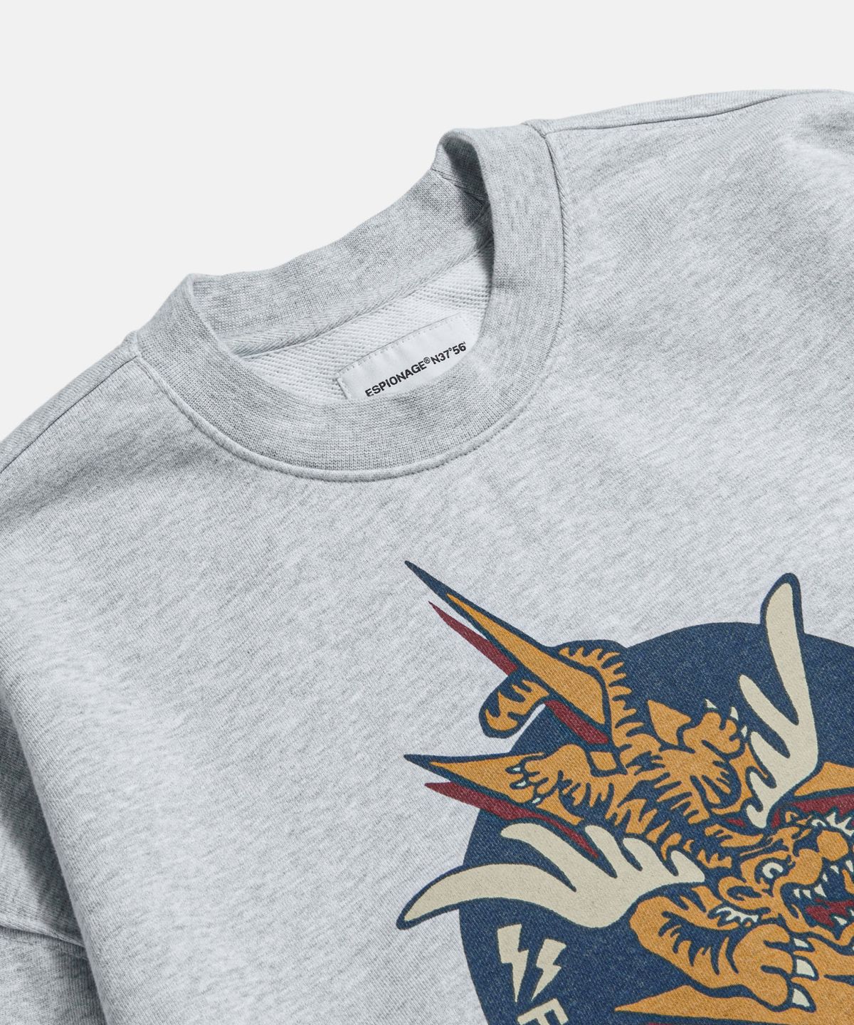 에스피오나지(ESPIONAGE) Flying Tigers Heavyweight Sweatshirt Grey