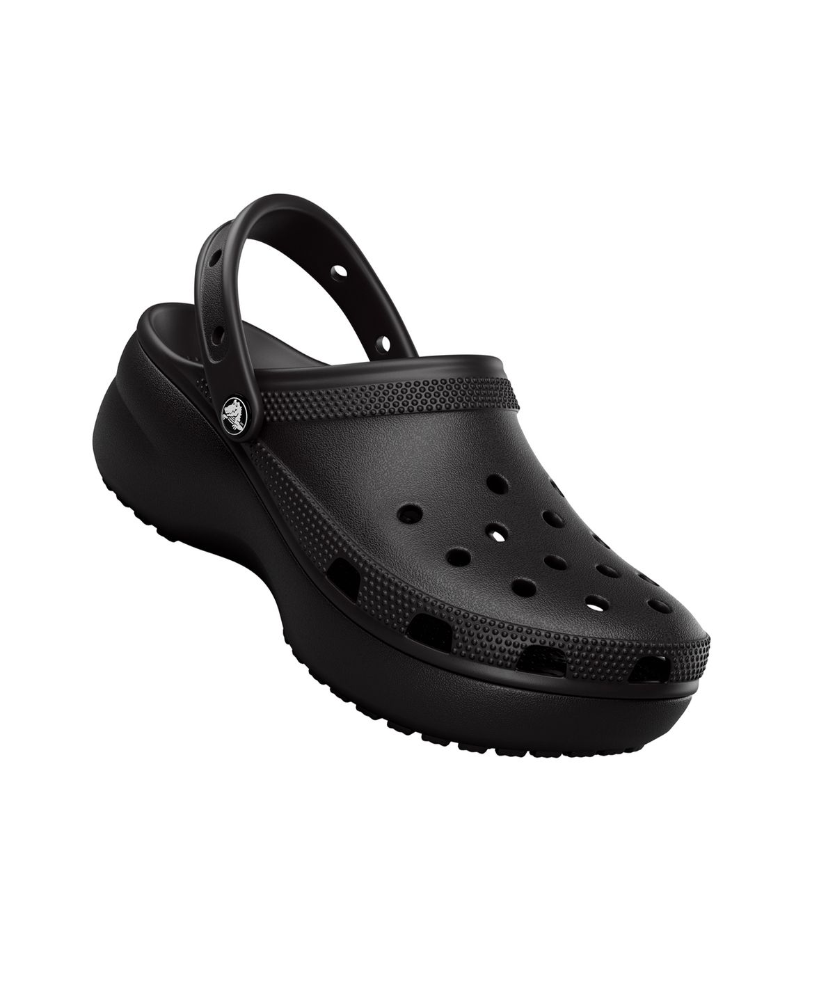 크록스(CROCS) 클래식 플랫폼 클로그 우먼 - 블랙 / 206750-001