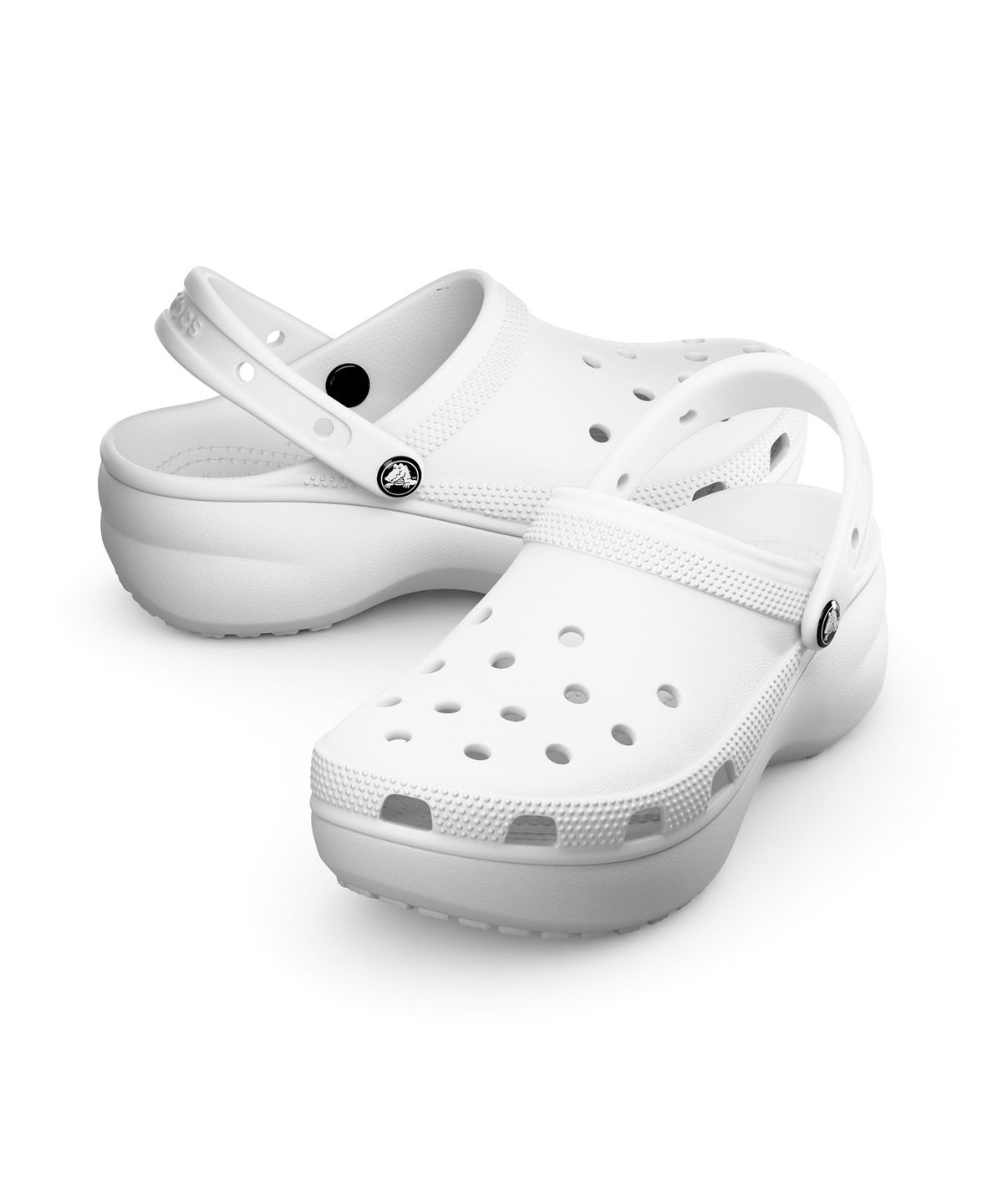 크록스(CROCS) 클래식 플랫폼 클로그 우먼 - 화이트 / 206750-100