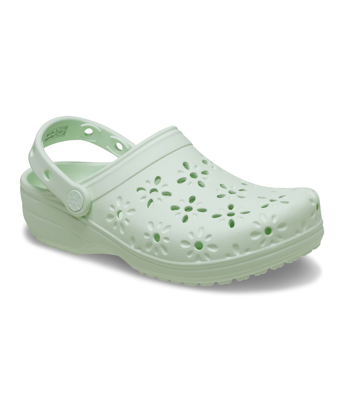 크록스(CROCS) 클래식 플로럴 컷 아웃 클로그 - 제이드 틴트 / 210927-3YH